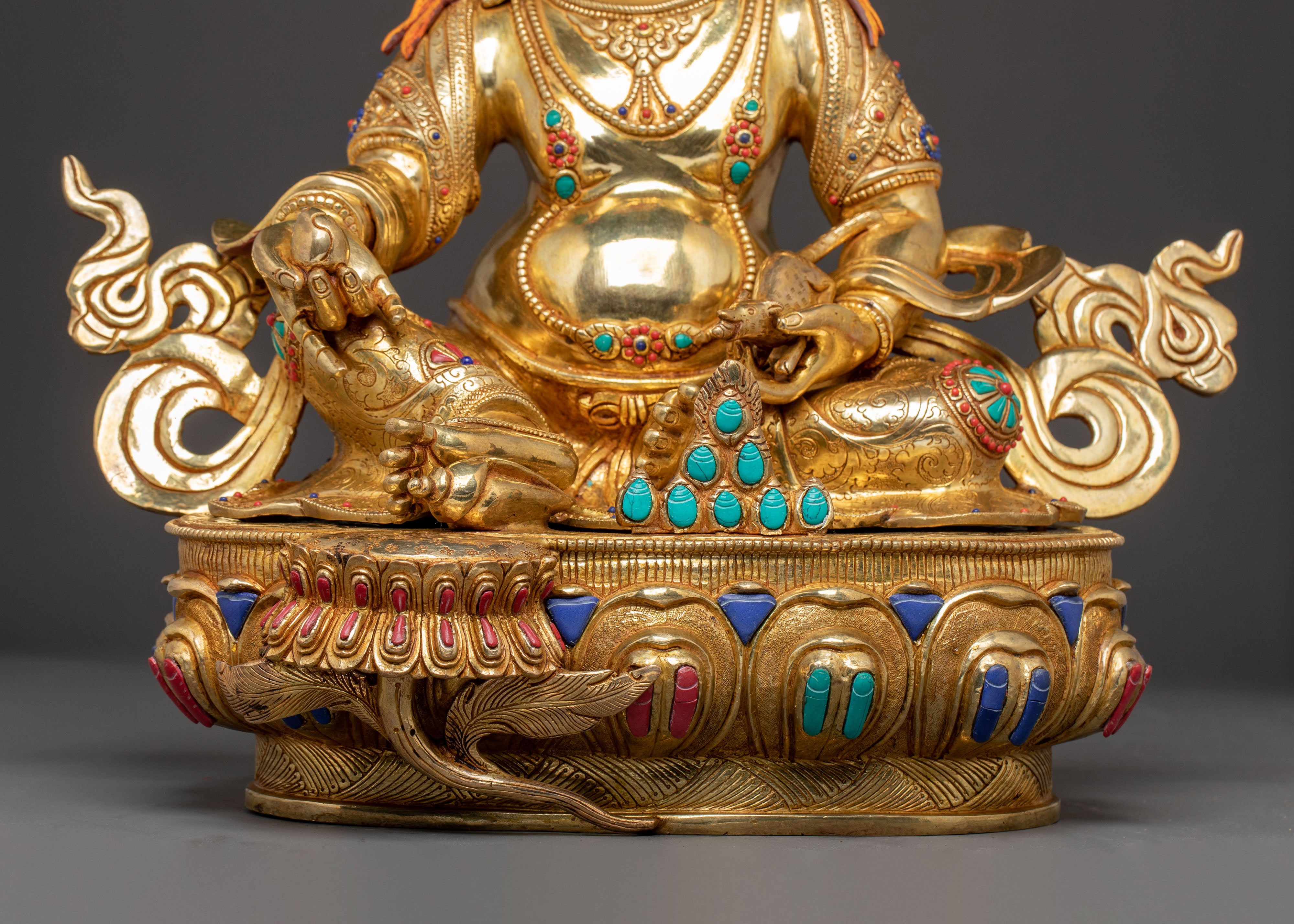 Radiant Statue of Dzambhala, Buddhist Wealth Deity | Abundance, Prosperity