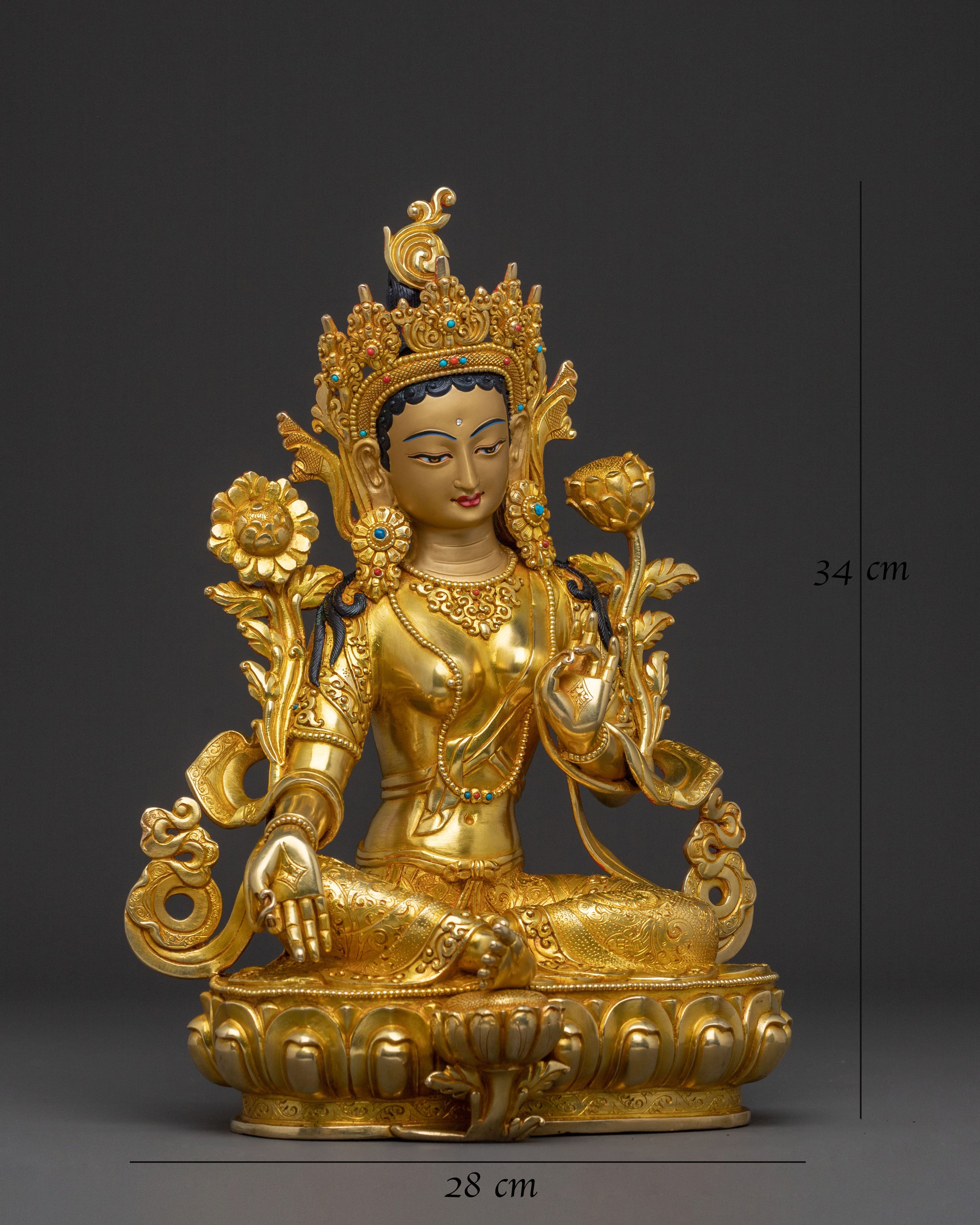 Green Tara Statue Swift Compassionate