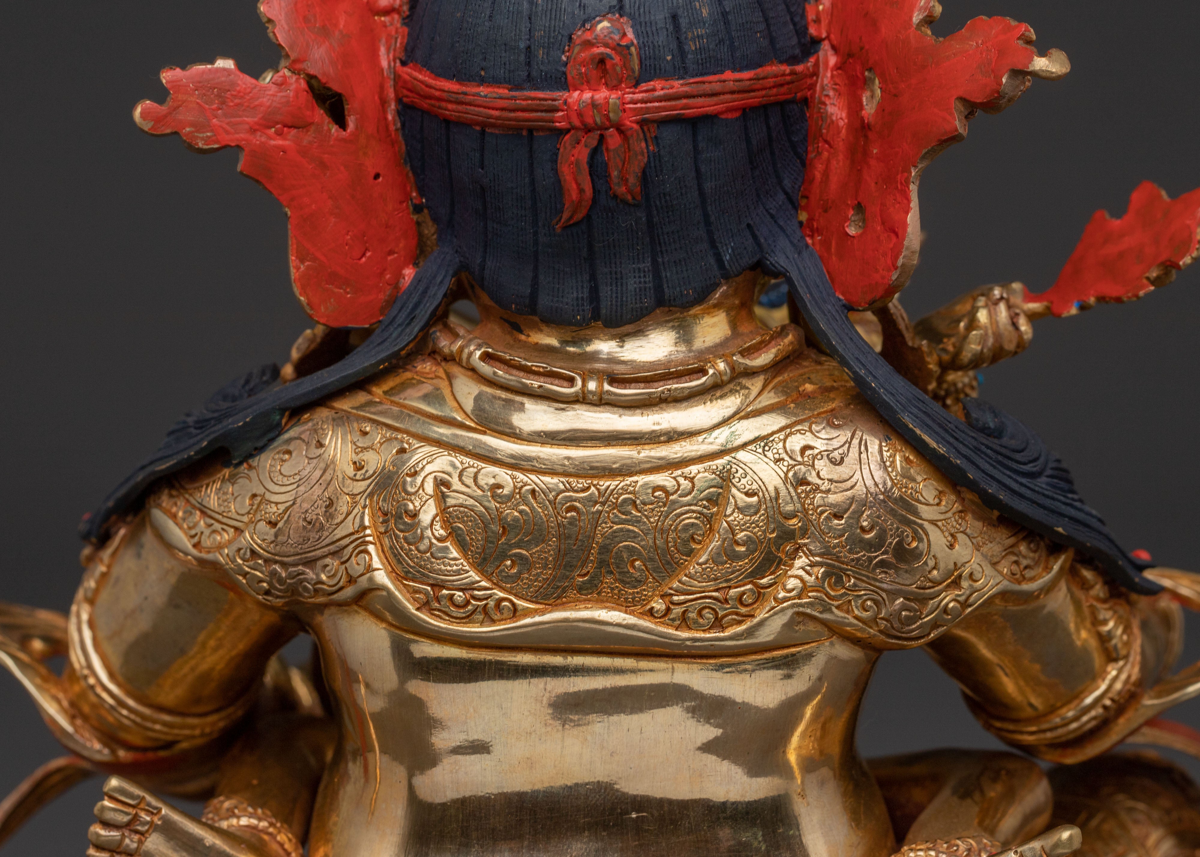 Green Dzambhala Spiritual Statue| Buddhist Wealth Deity