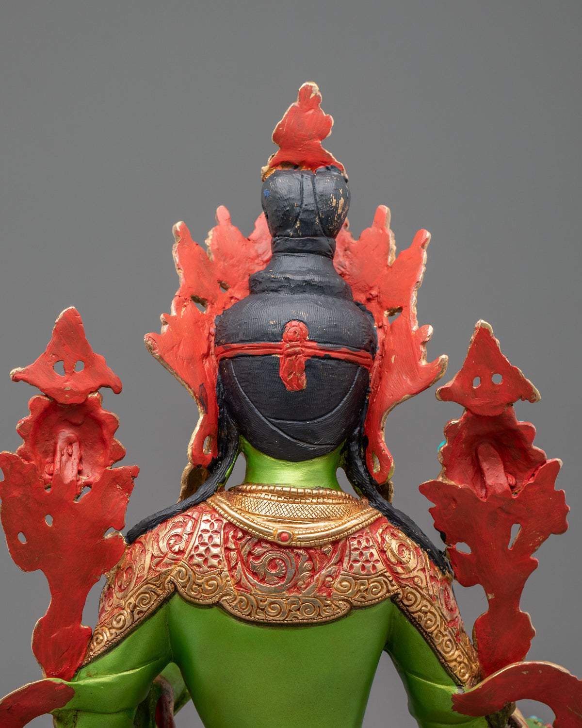Goddess Green Tara Statue | Copper Figurine