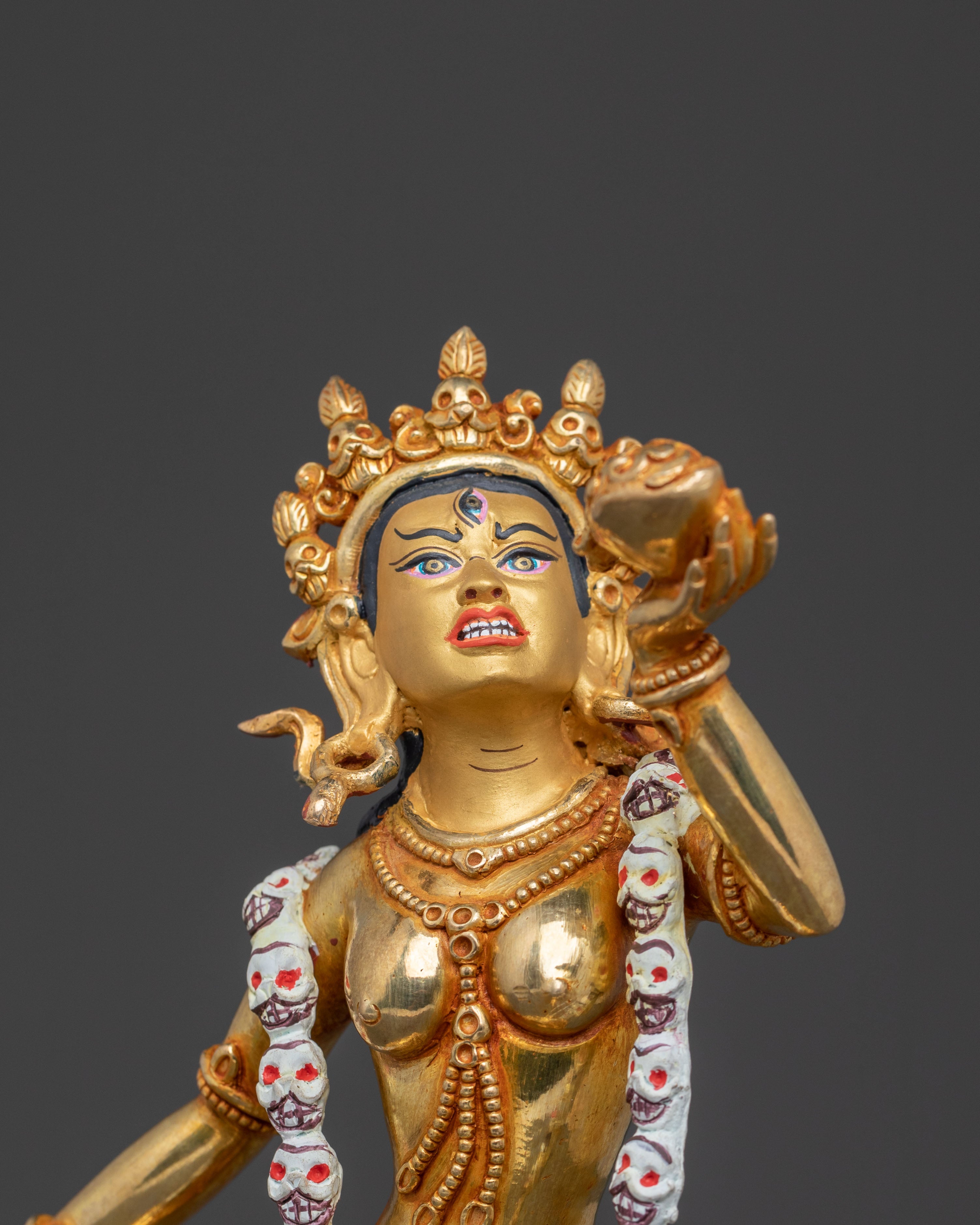 Vajrayogini Golden Statue – Handcrafted Radiance