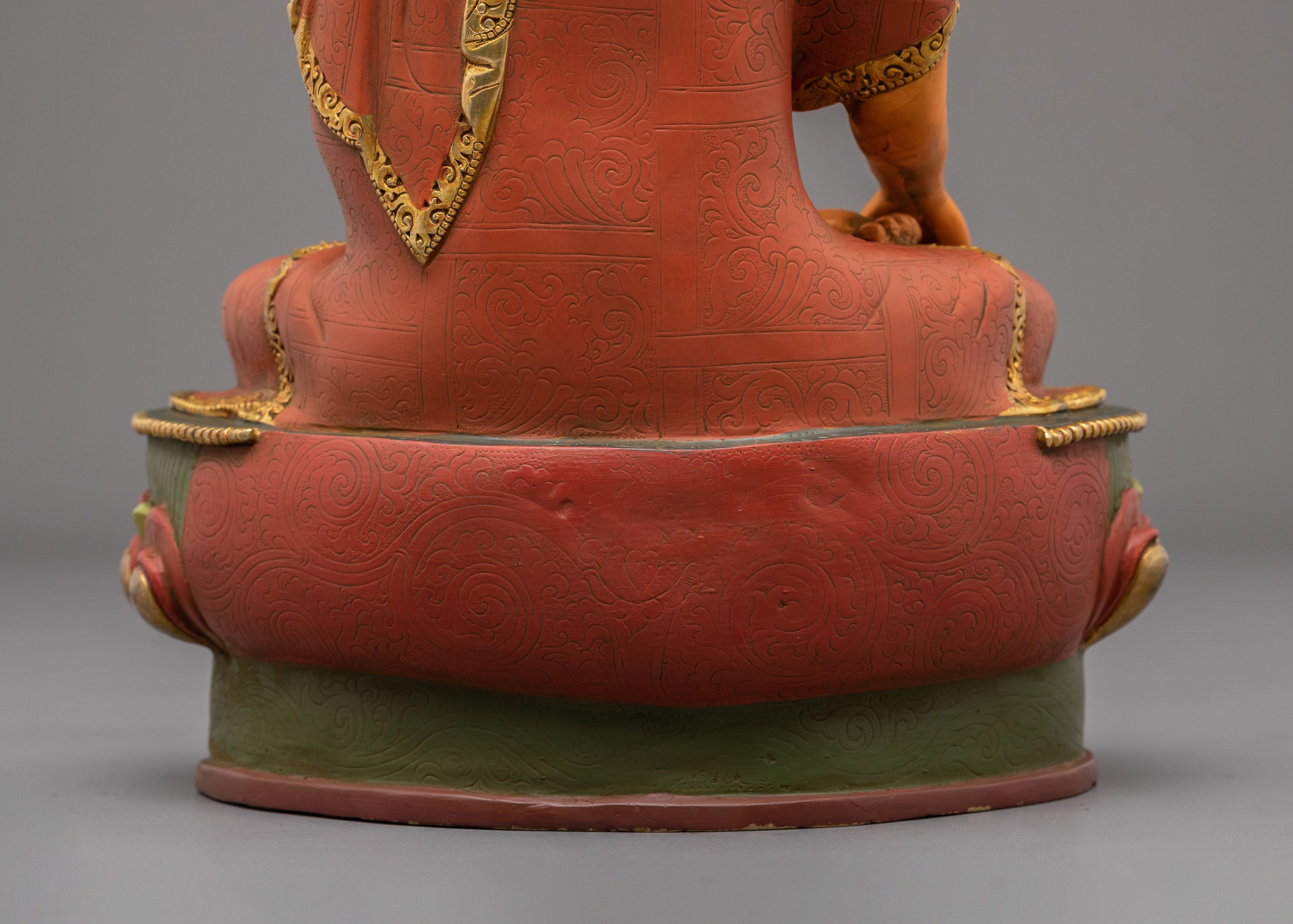 Crown Shakyamuni Buddha Figurine | 24K Gold Coated Statue