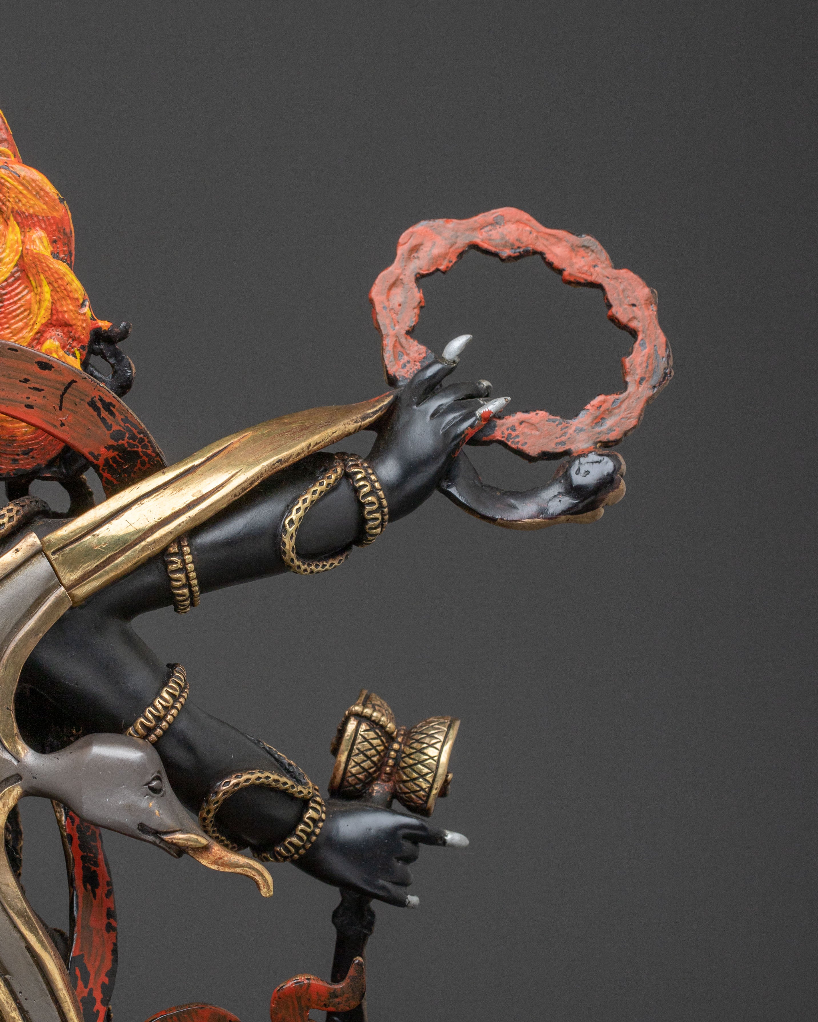 Six Armed Mahakala Divine Statue | Spiritual Decor