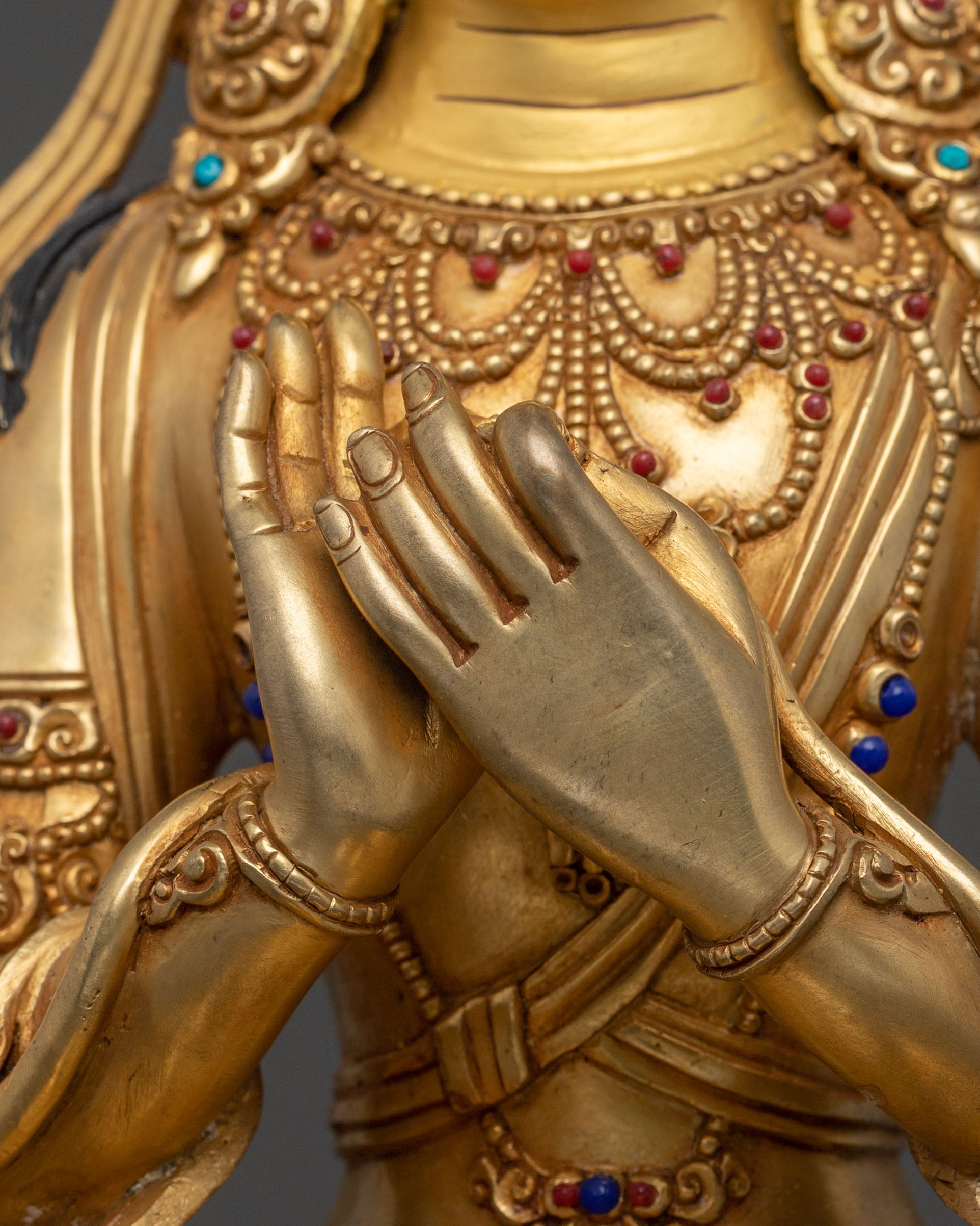 Buddha from Future Maitreya Statue in Pure 24K Gold