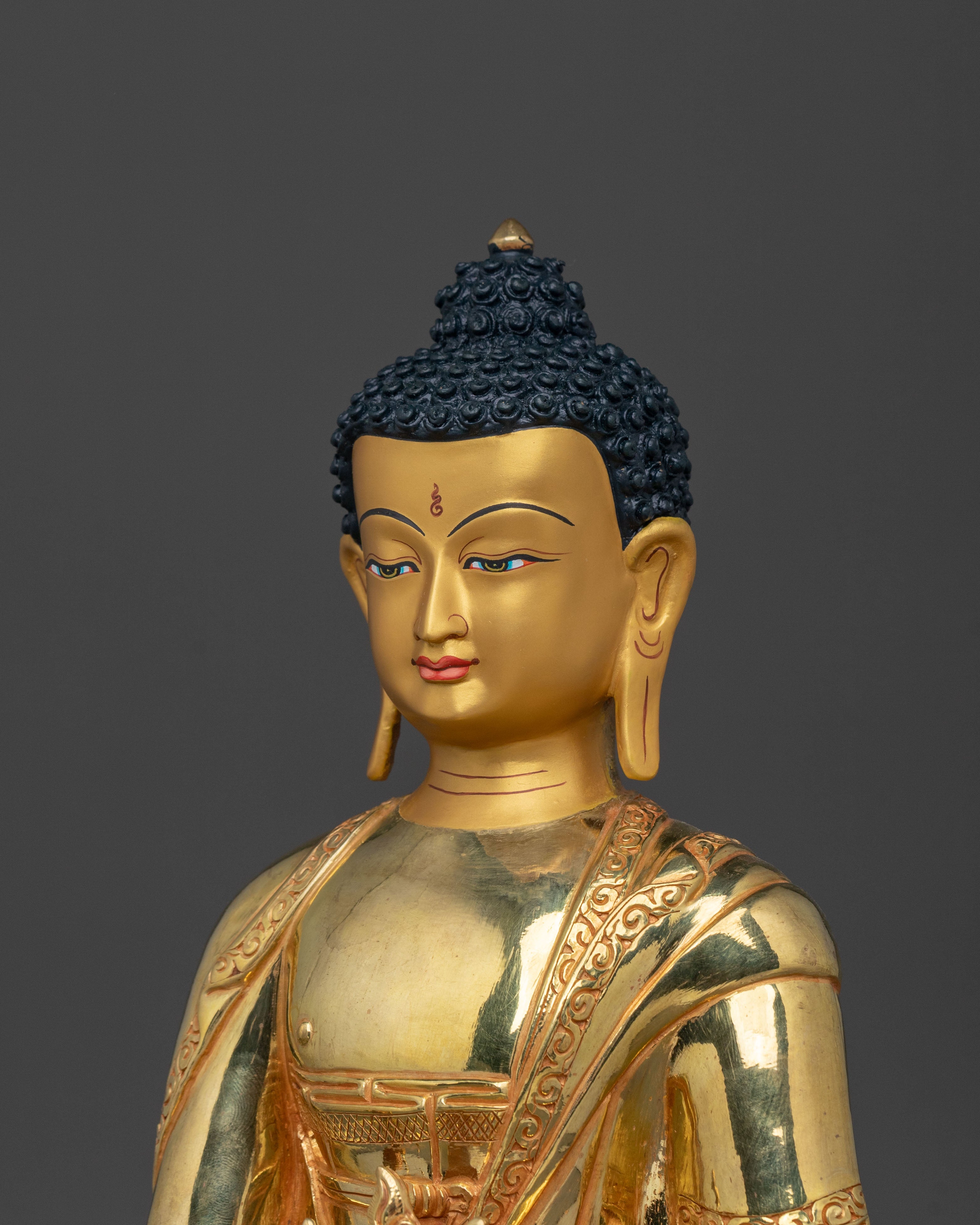 24k Gold Gilded Medicine Buddha Statue | Healing Buddha