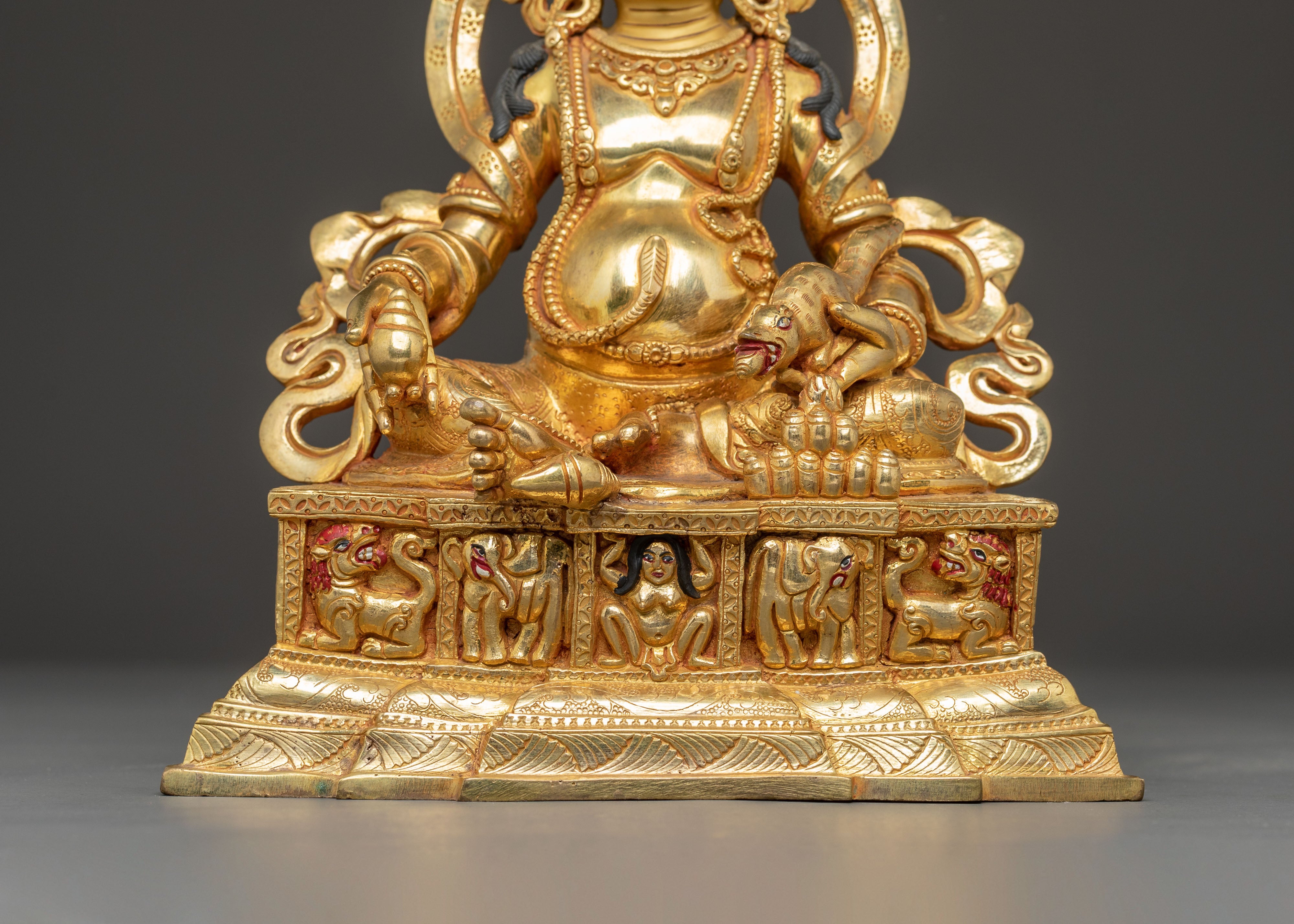 Handcrafted Wealth Icon Dzambhala Statue | Prosperity Deity