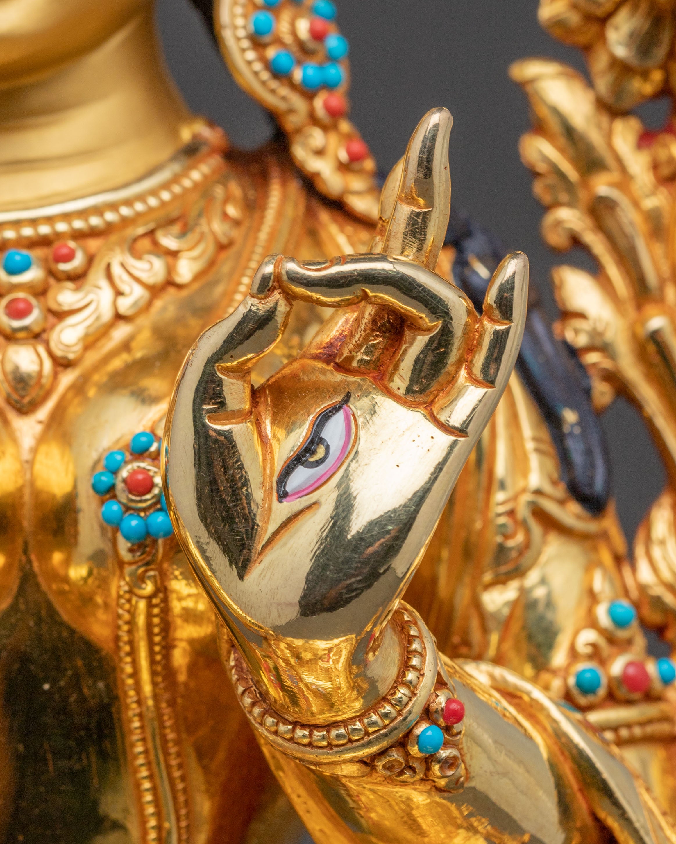 Exquisite Handcrafted White Tara Statue: The Peaceful Goddess