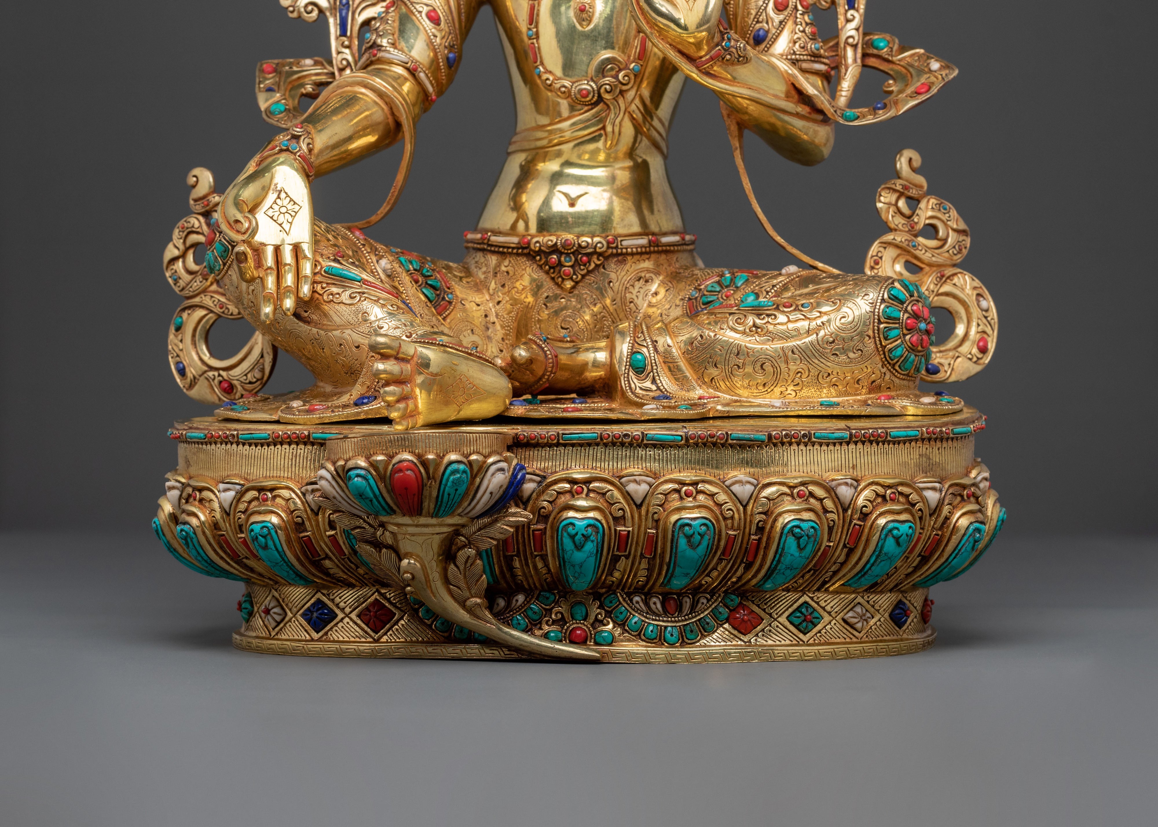 Green Tara Sculpture | Goddess of Protection