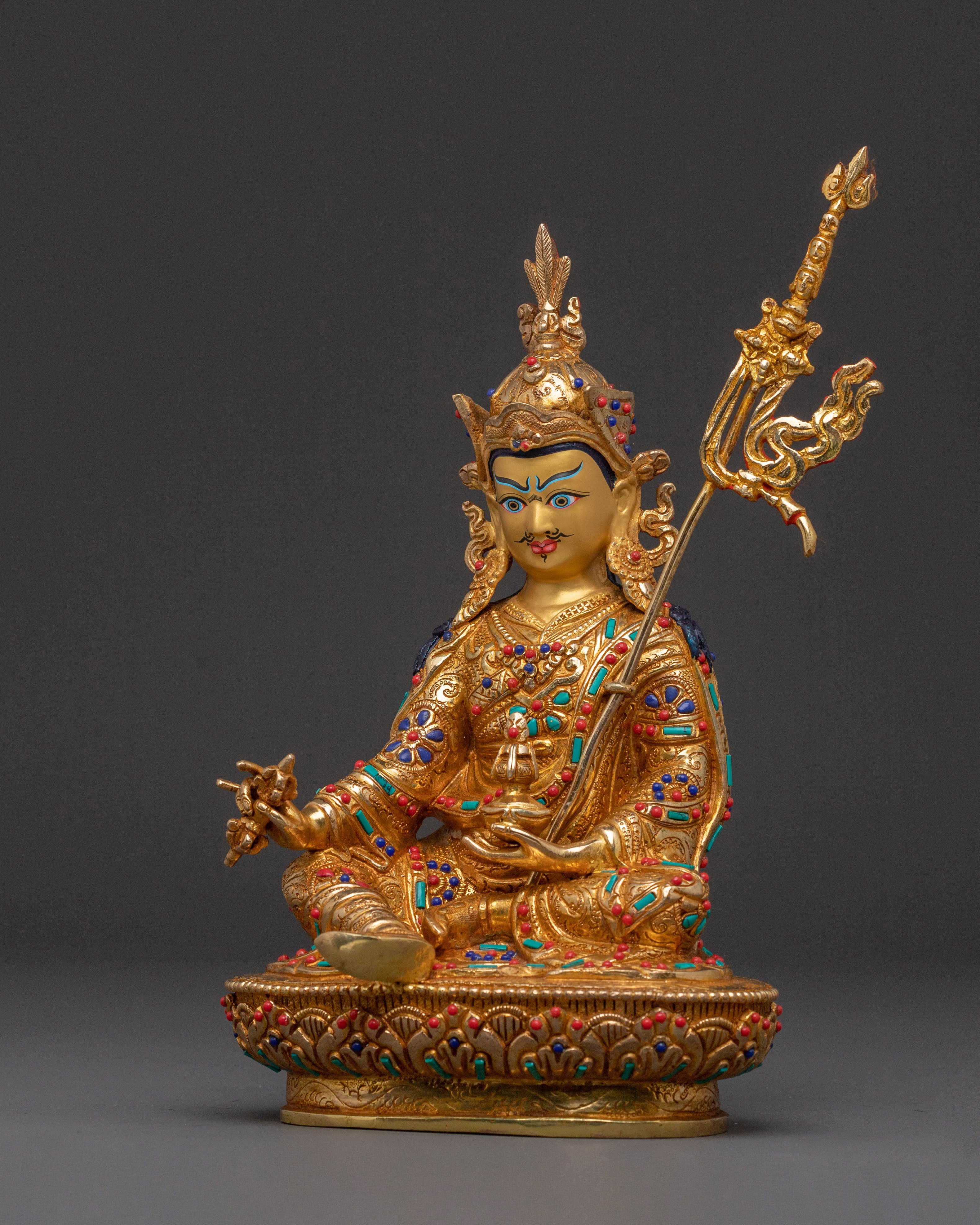 Handcrafted Guru Rinpoche Statue | Sacred Teacher