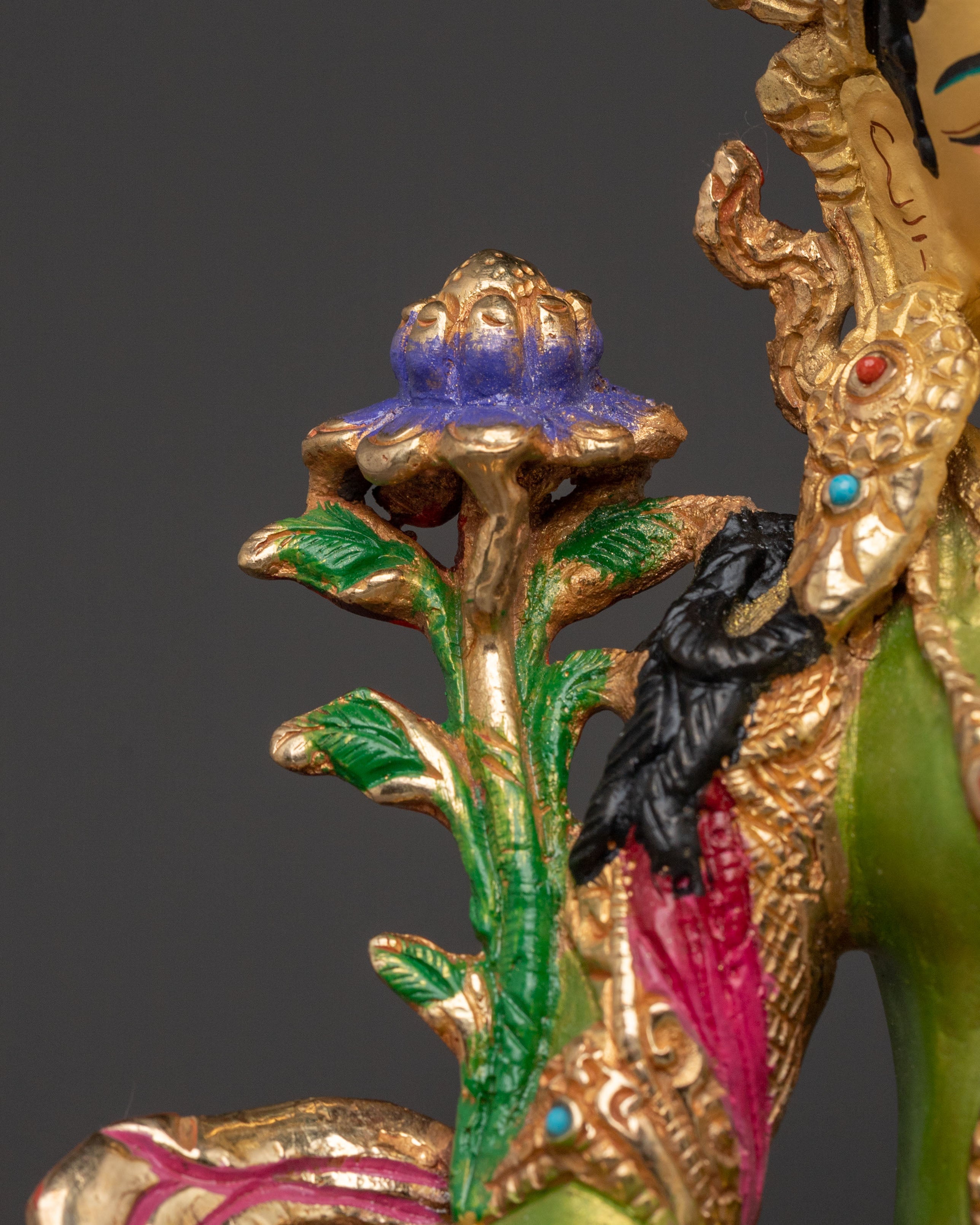 Green Tara Sadhana Statue | Tibetan Buddhist Goddess