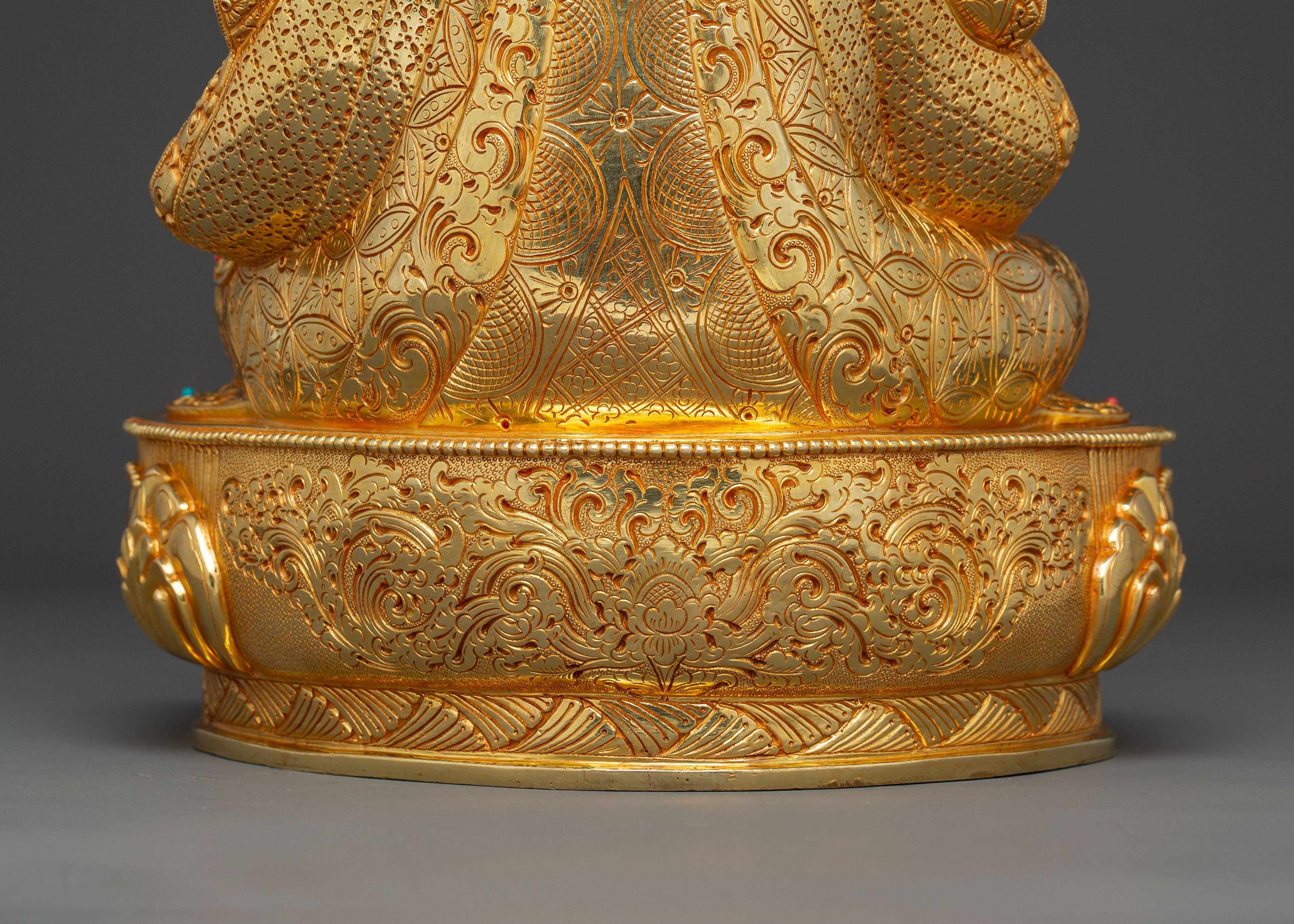 Divine Statue of Guru Tsokye Dorje: Gilded Masterpiece