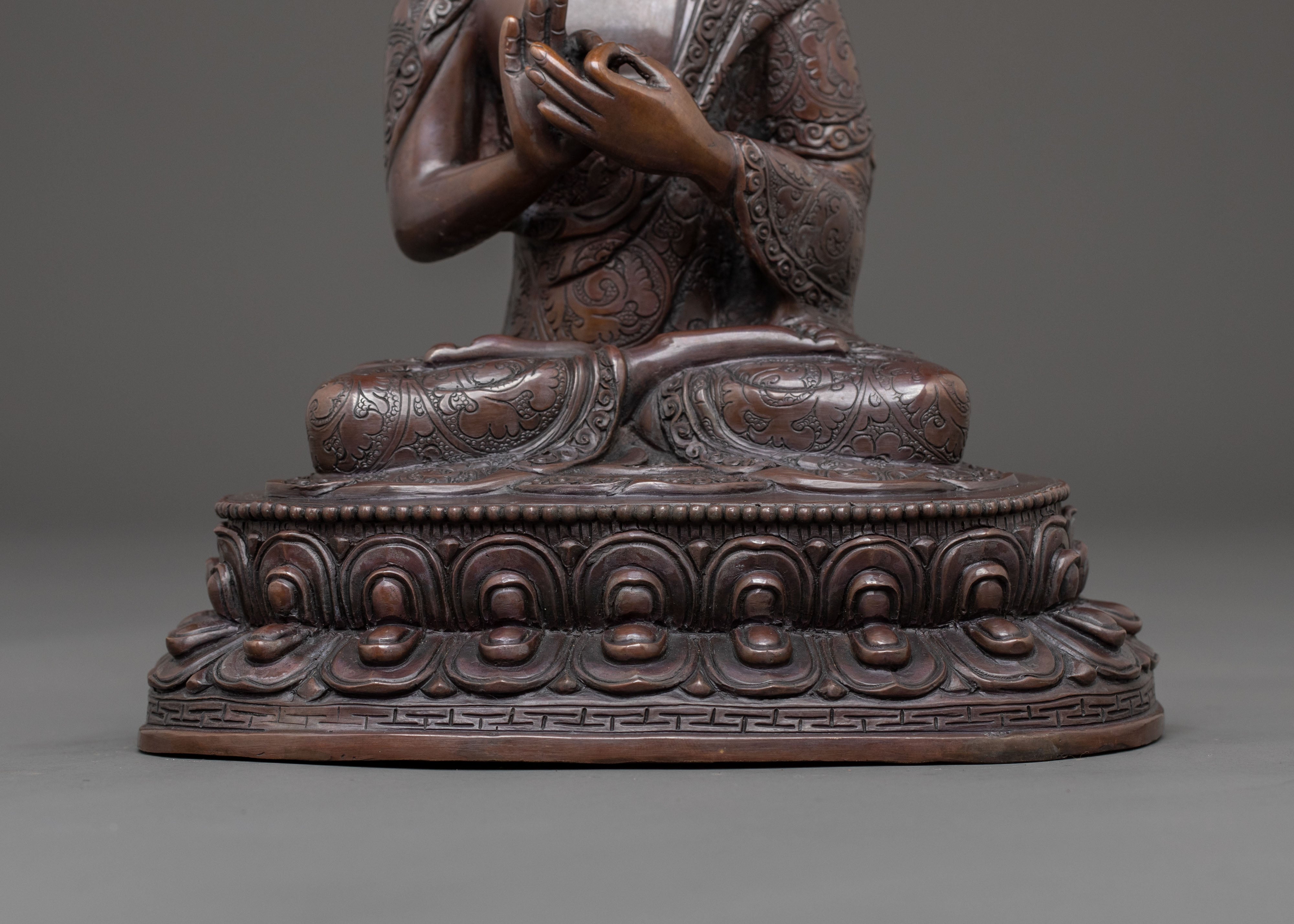 Vairocana Oxidized Copper Statue | Sacred Icon
