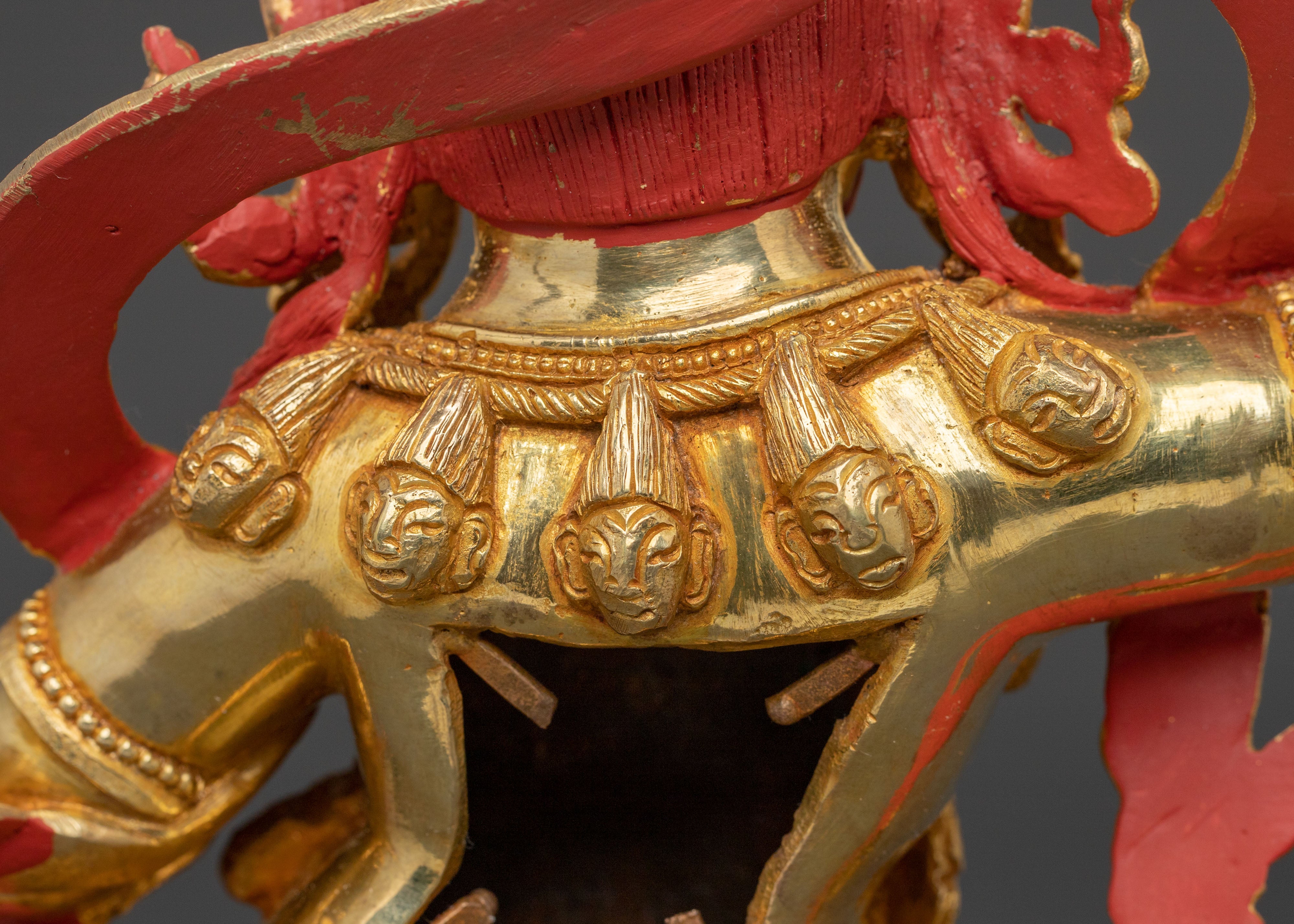 Black Manjushri Protection Sculpture | Wrathful Wisdom Deity