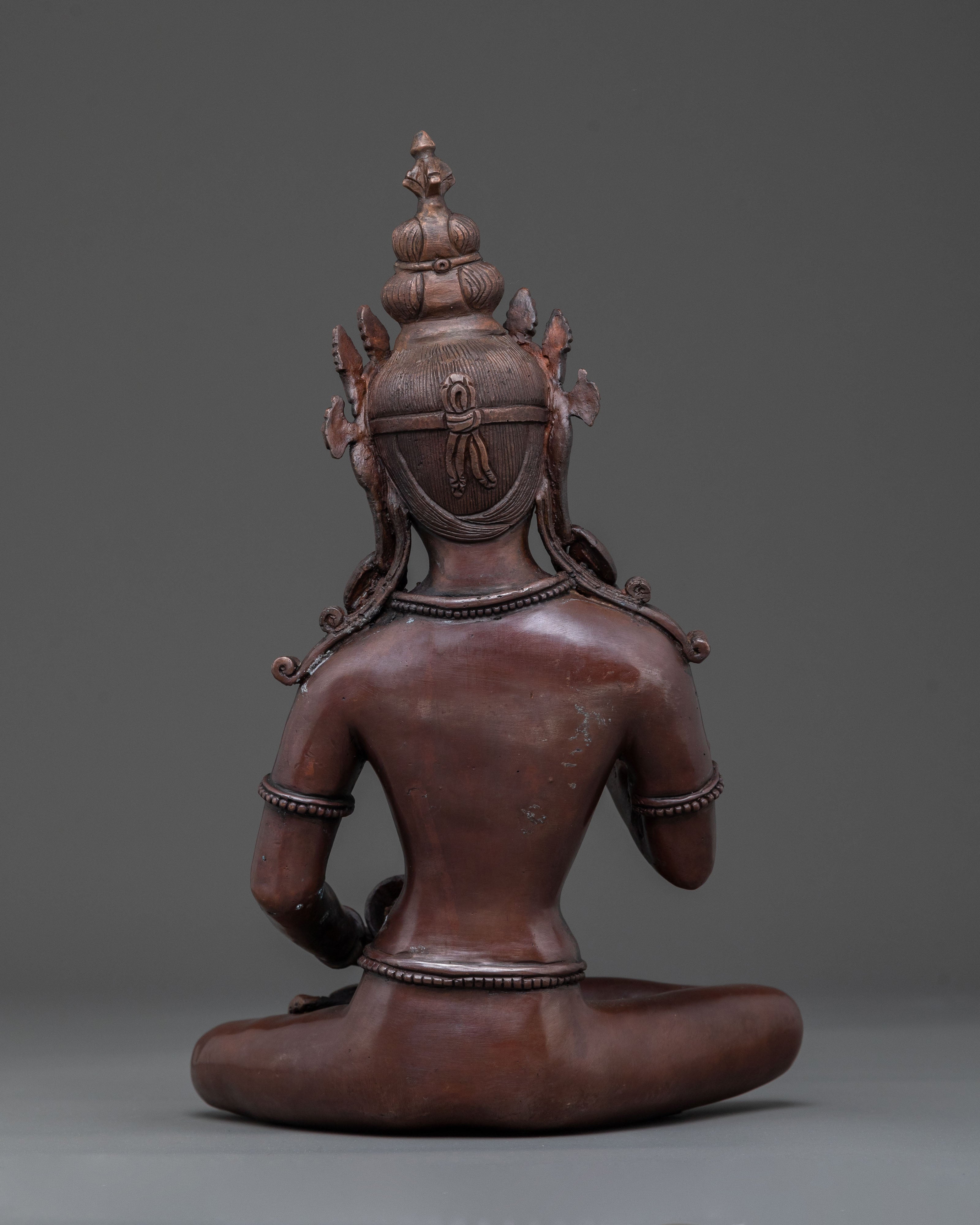 Vajrasattva Sacred Sculpture: Handcrafted Devotion