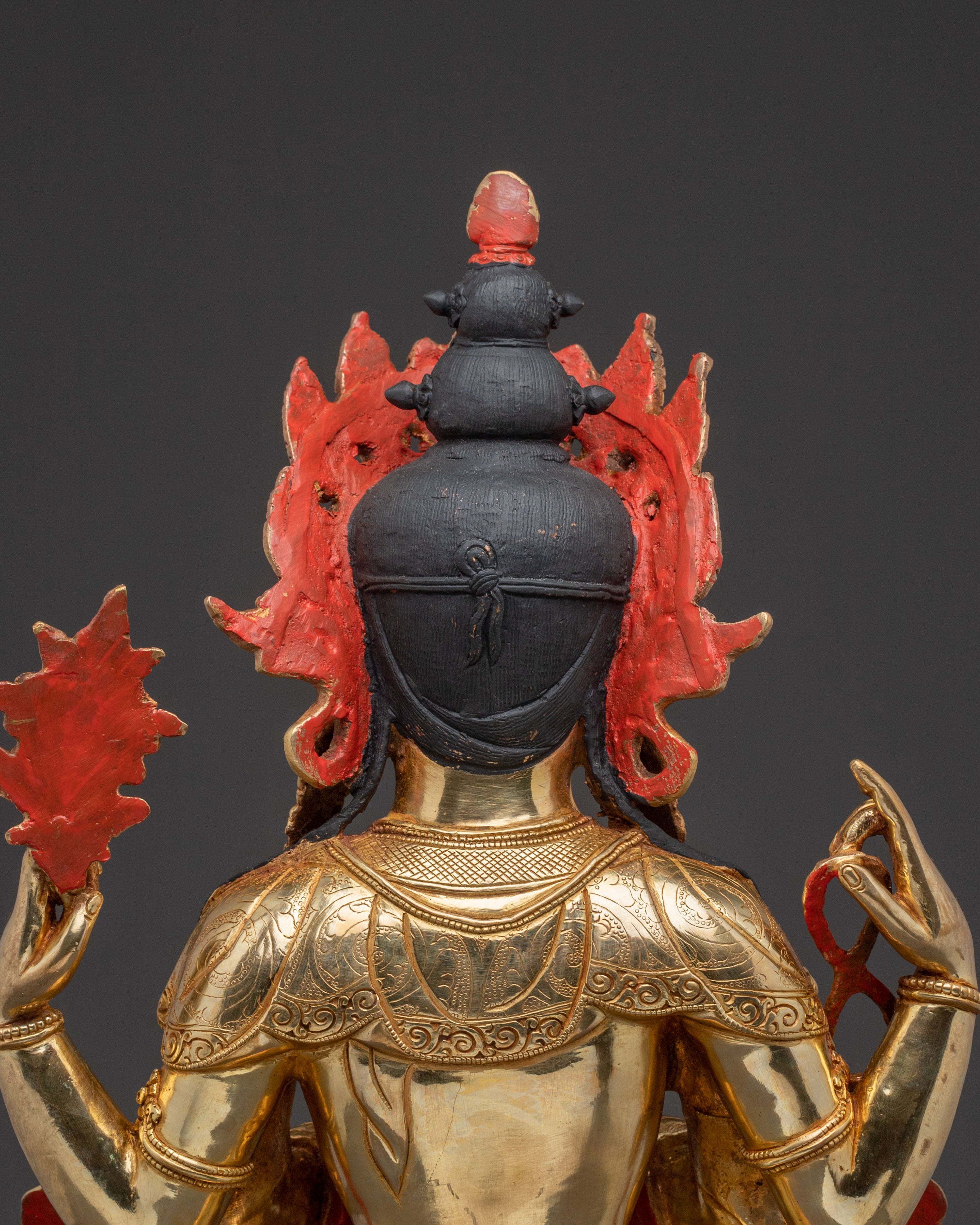Chenrezig Spiritual Golden Statue | Infinite Compassion