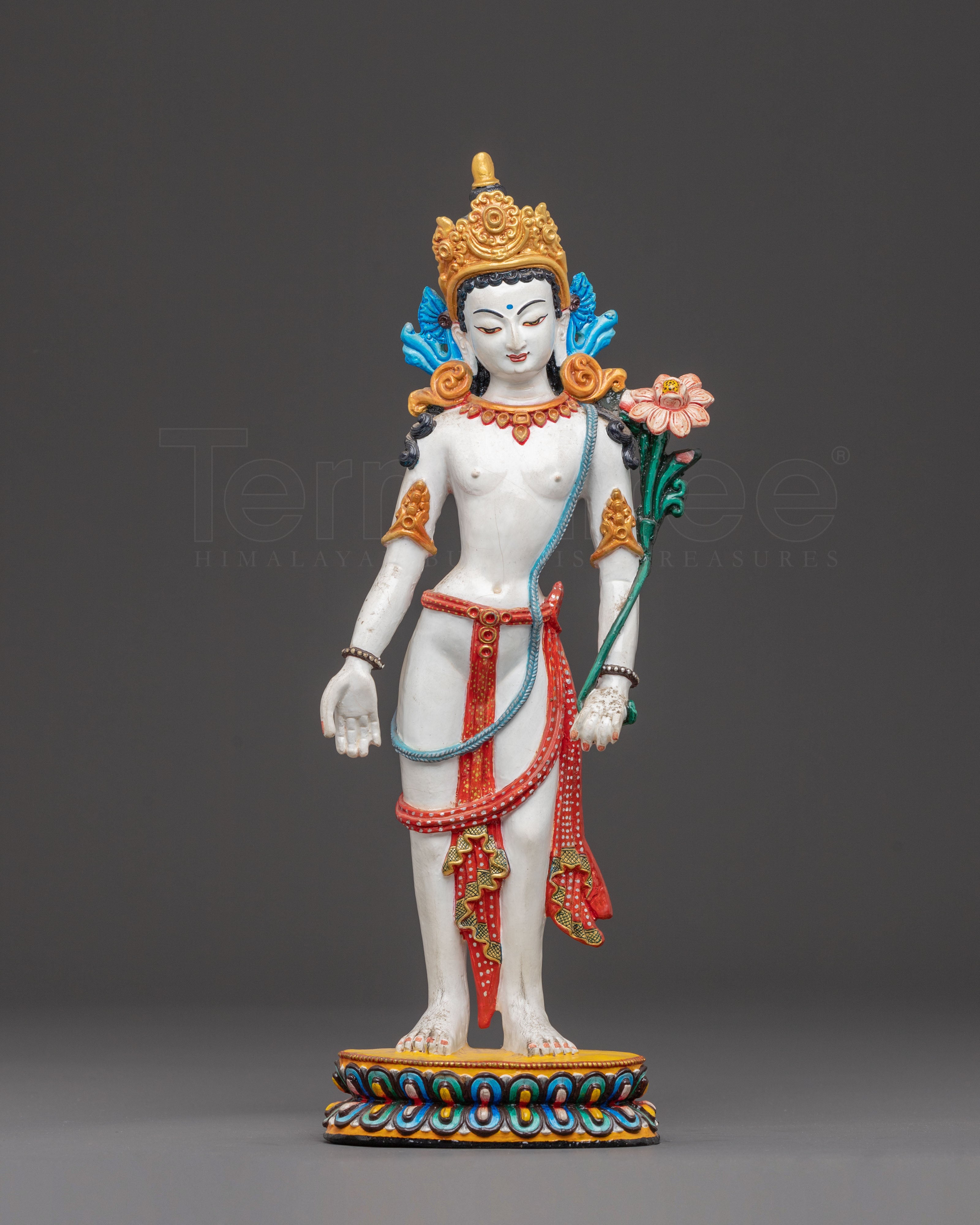 Handcrafted Lokeshwor Copper Body Statue | Spiritual Decor Figurine