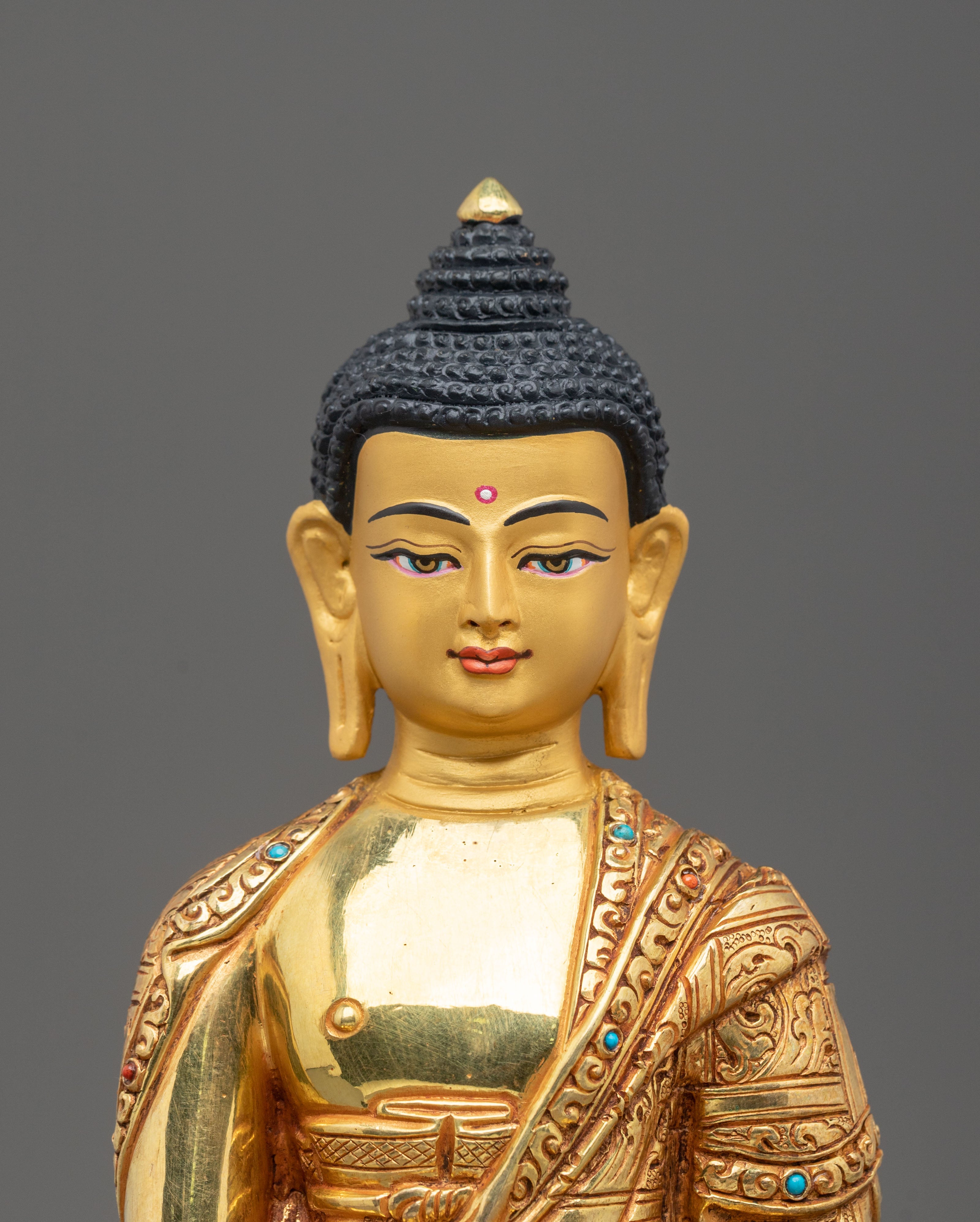 Himalayan Sacred Figurine of Shakyamuni Buddha