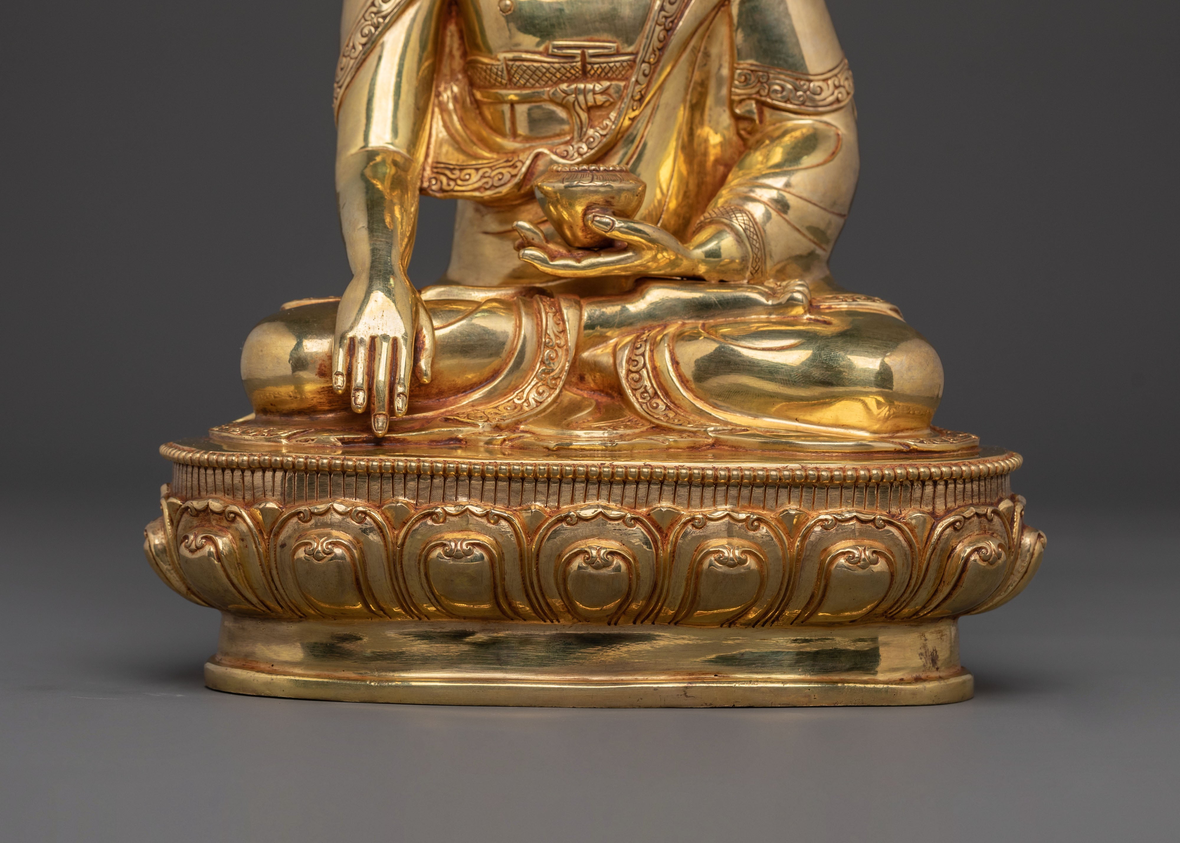 Shakyamuni Buddha Spiritual Teaching Statue | Handcrafted Nepalese Sacred Figure
