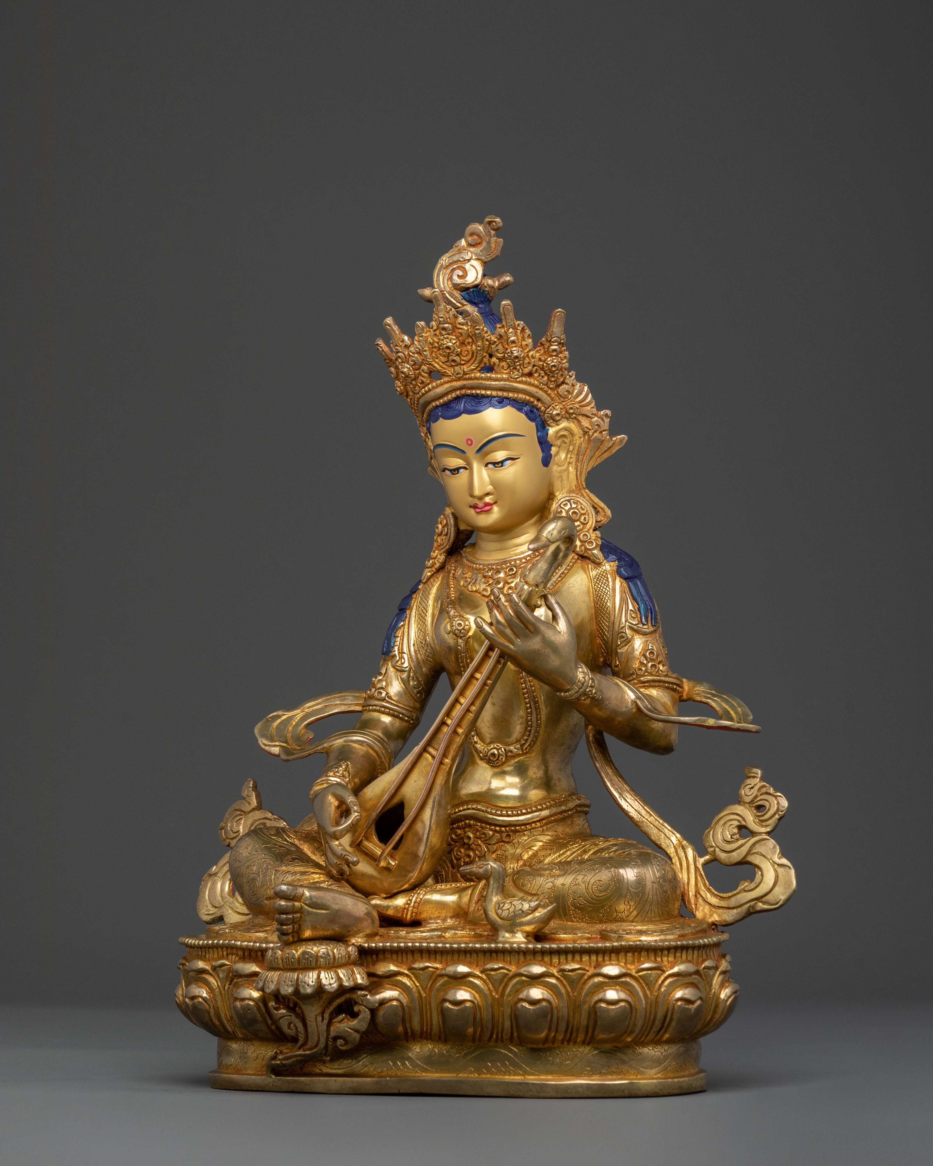 Goddess Saraswati Handcrafted Statue | Goddess of Wisdom