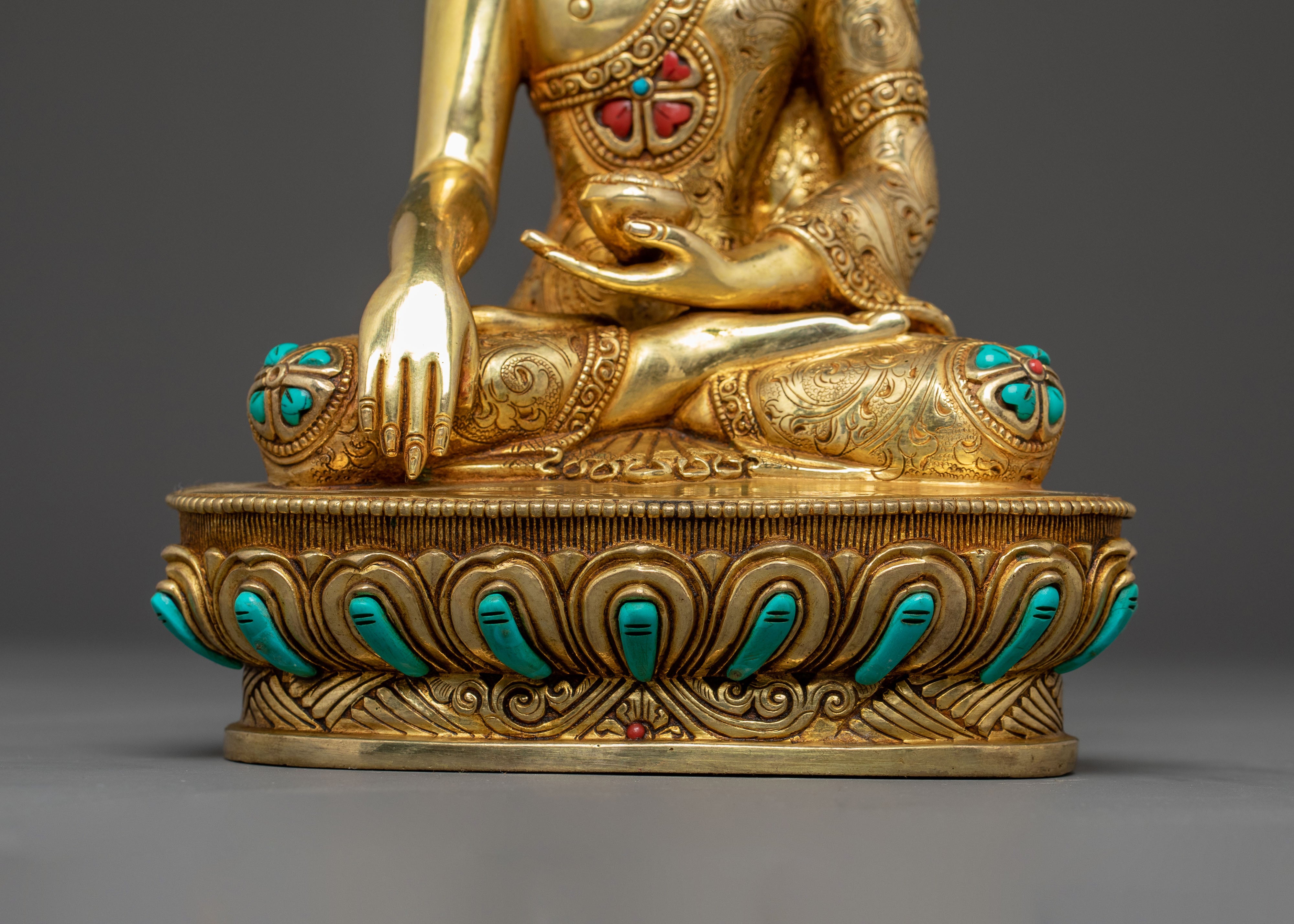 Shakyamuni Buddha Handmade Golden Statue | Historical Buddha
