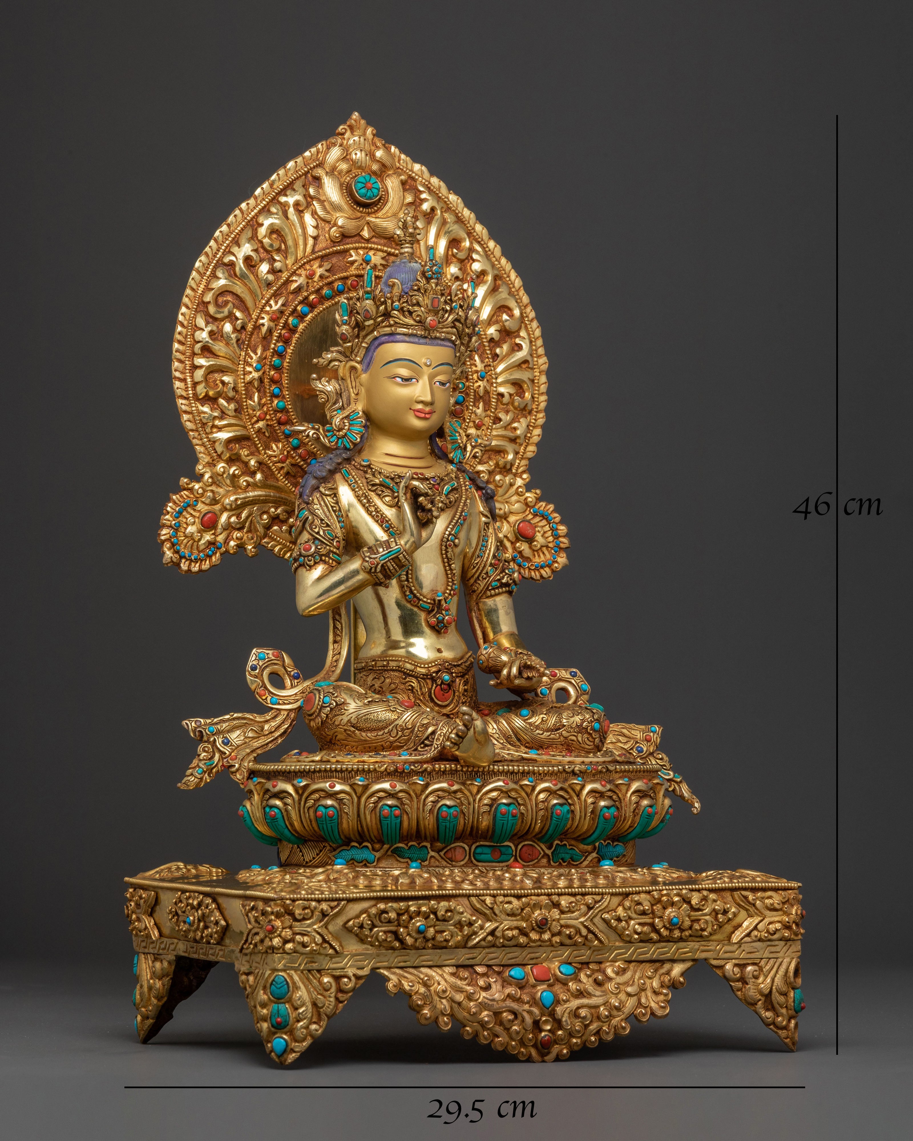 Sacred Vajrasattva Golden Statue: Ultimate purification