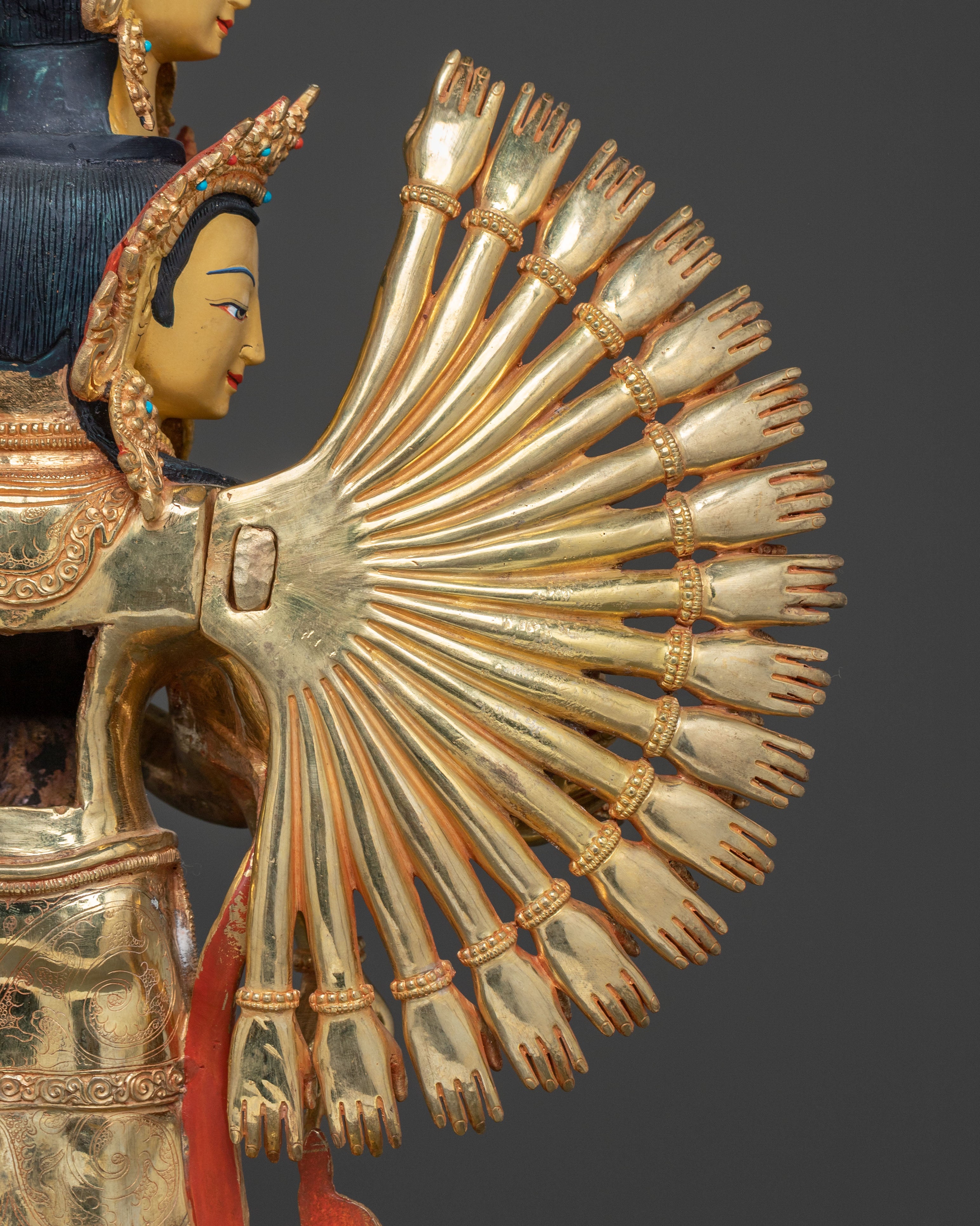 Thousand Armed Chenrezig Sacred Statue