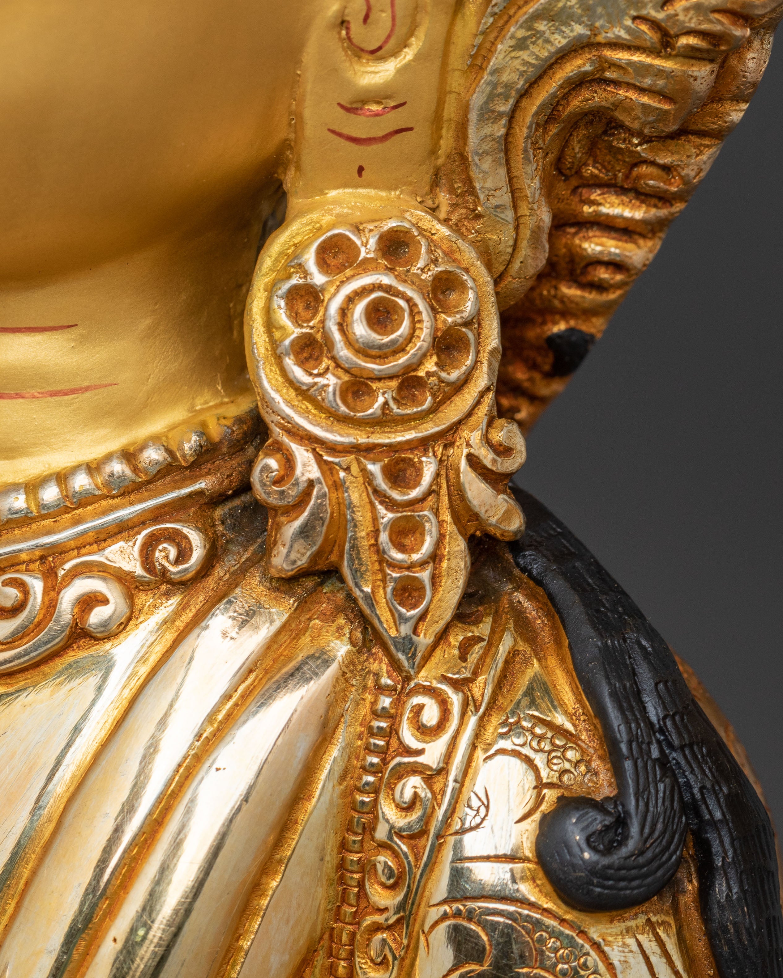 Maitreya Buddha Statue | Serene 24K Gold Gilded