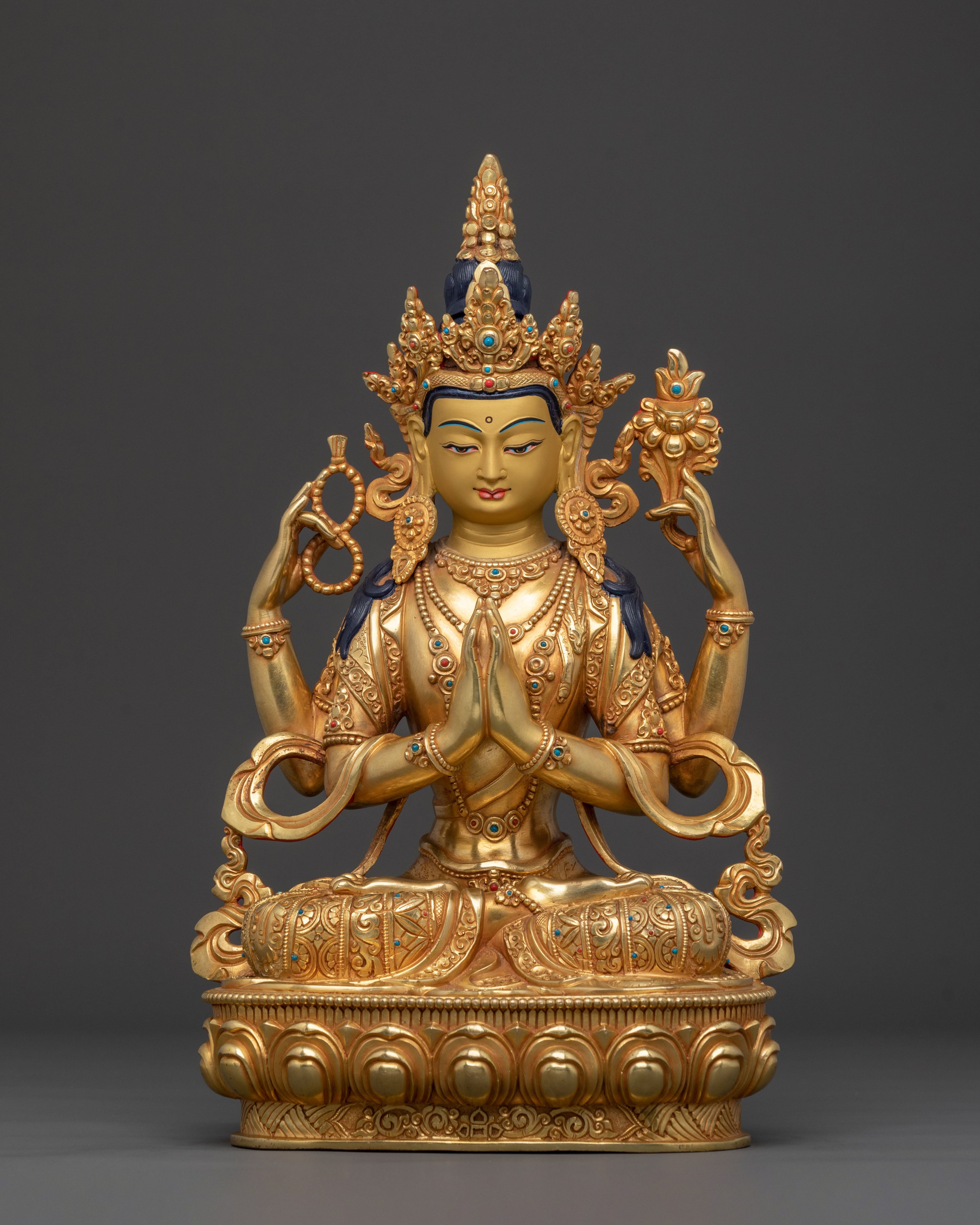 Handcrafted Avalokiteshvara Sculpture | Sacred Icon