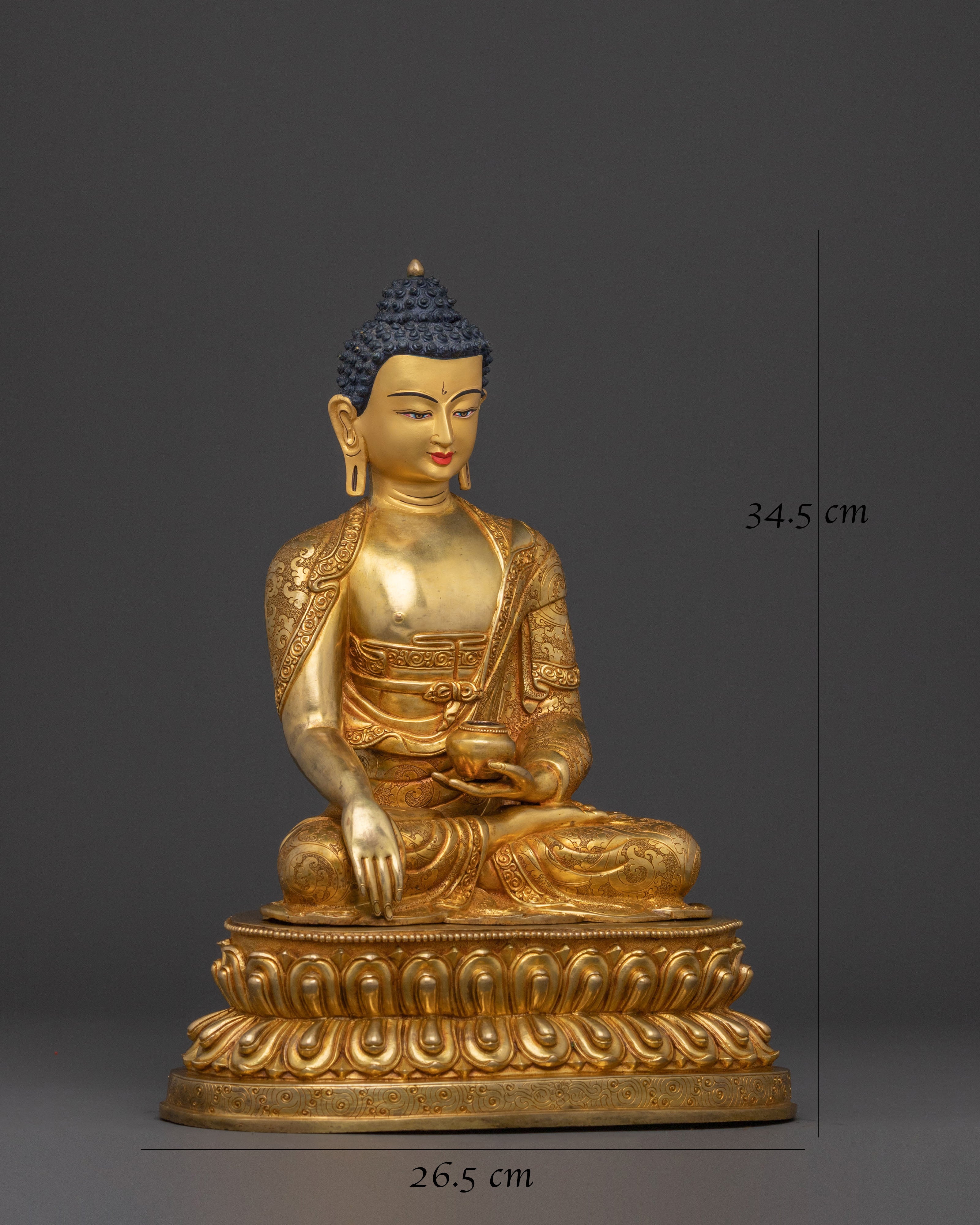 Shakyamuni Buddha Golden Statue | Peaceful Presence