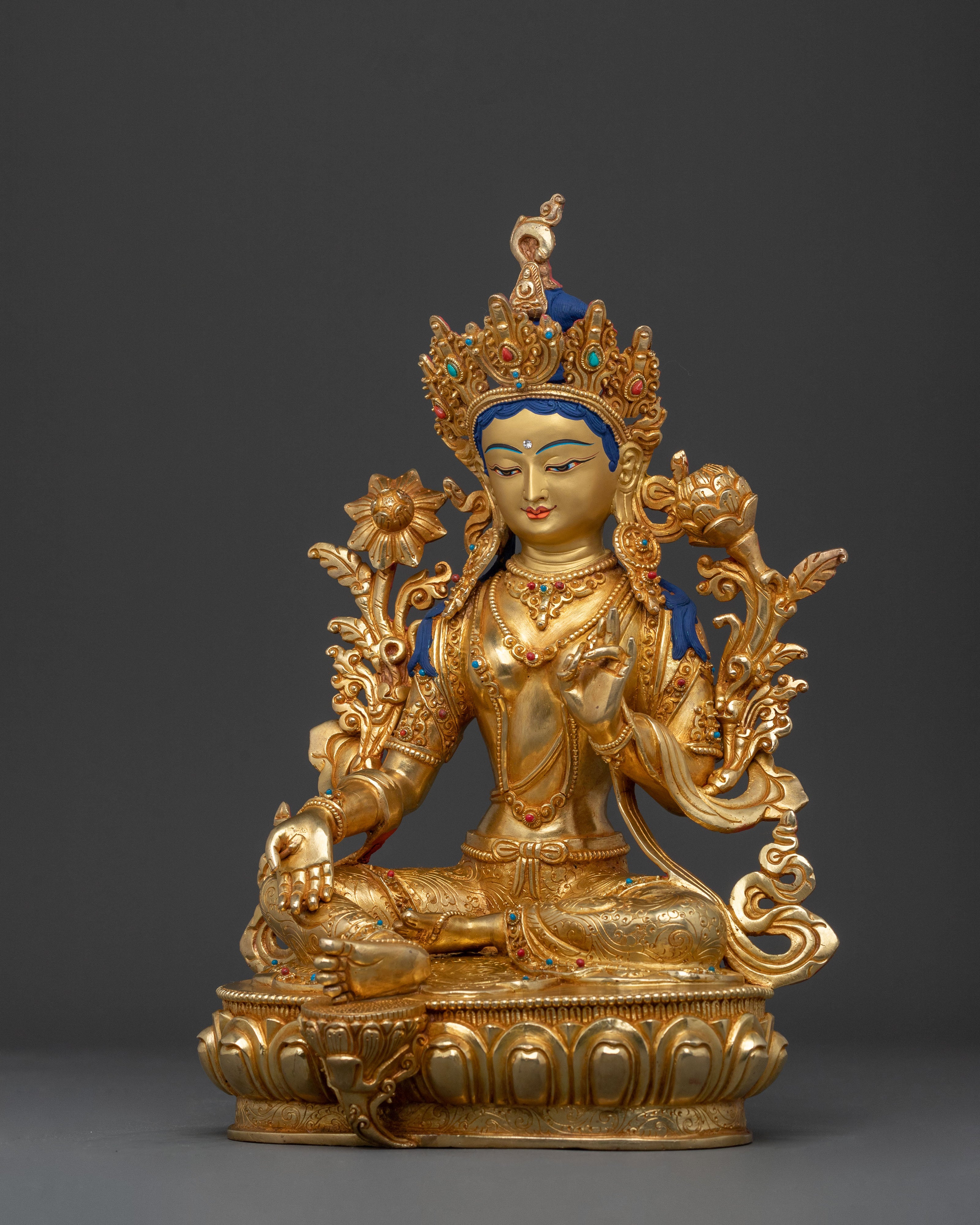 Mother of All Buddha Green Tara Statue