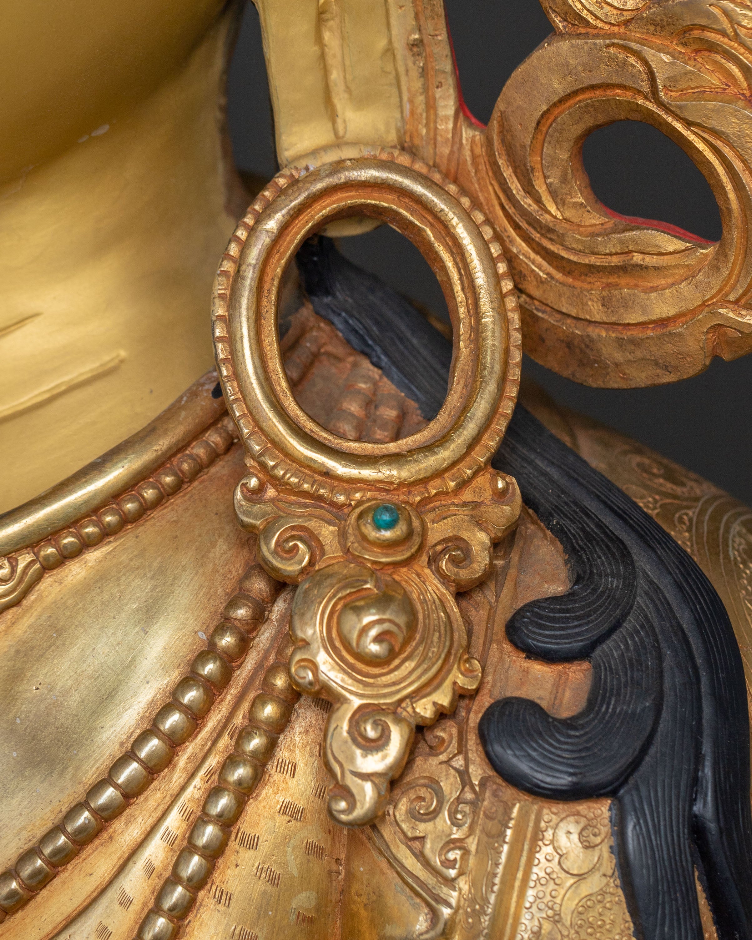 Bodhisattva Compassion Chenrezig Statue with 24K Gold Glided