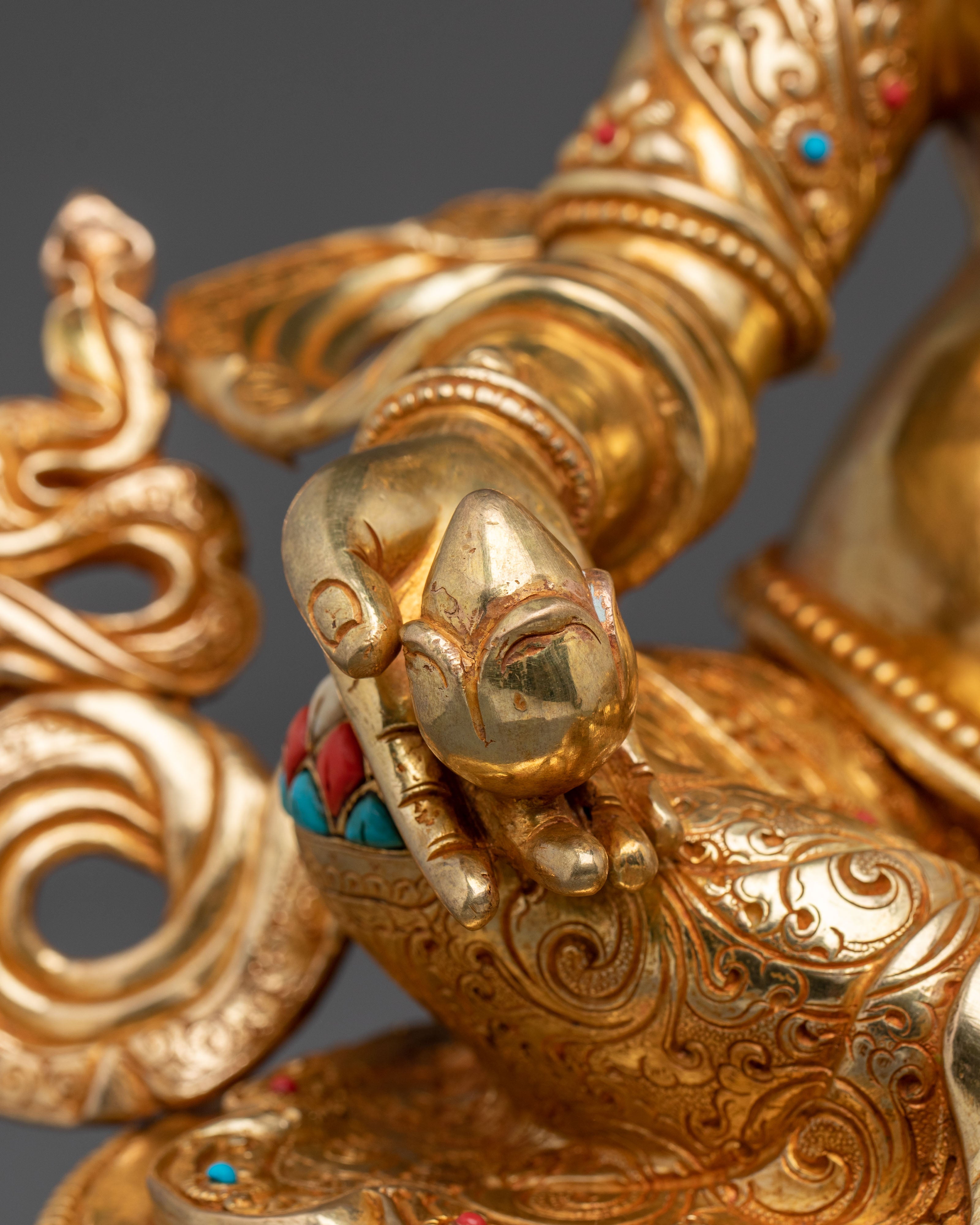 Tibetan Wealth Deity Dzambhala Spiritual Statue | Home Decor