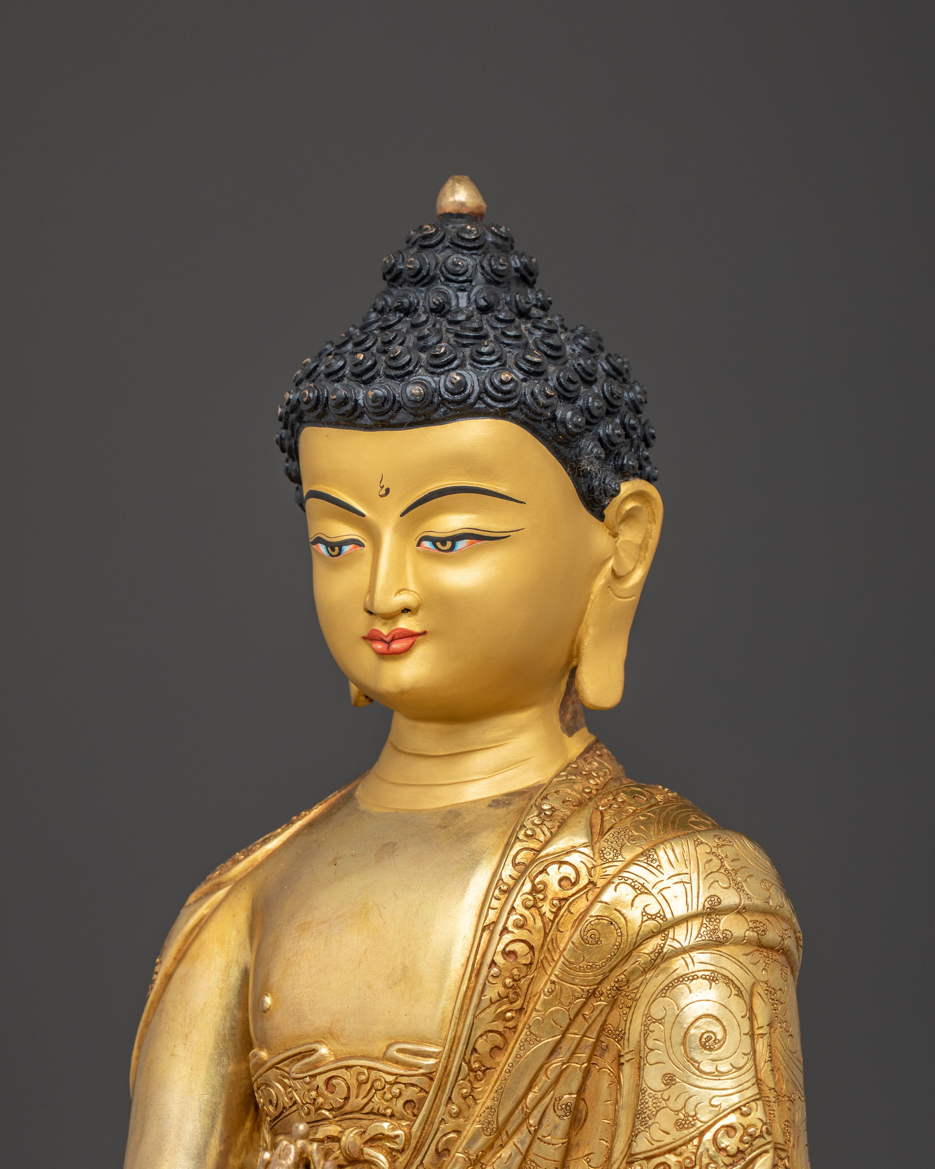 Golden Handmade Statue of Mitrgupa | Tantric Protector Deity