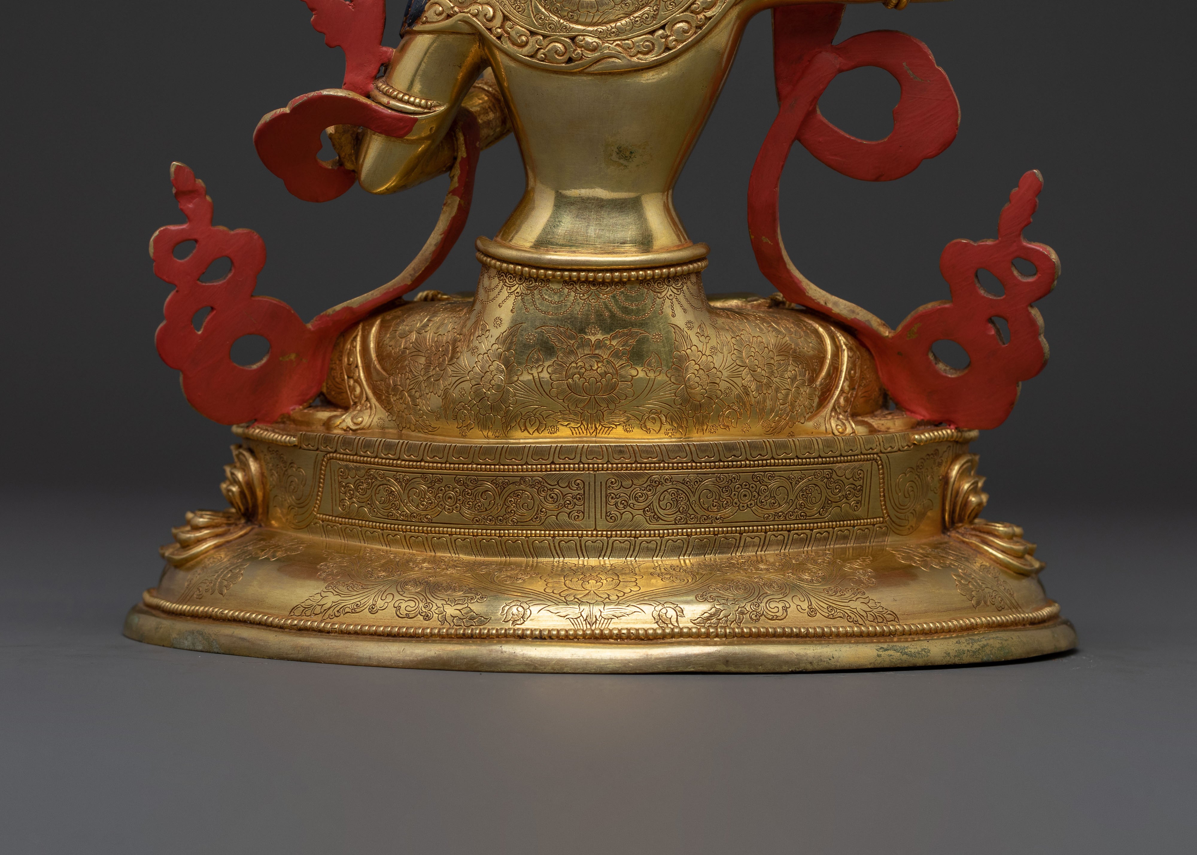 Manjushri Dharma Wisdom Statue | 24K Gold Gilded