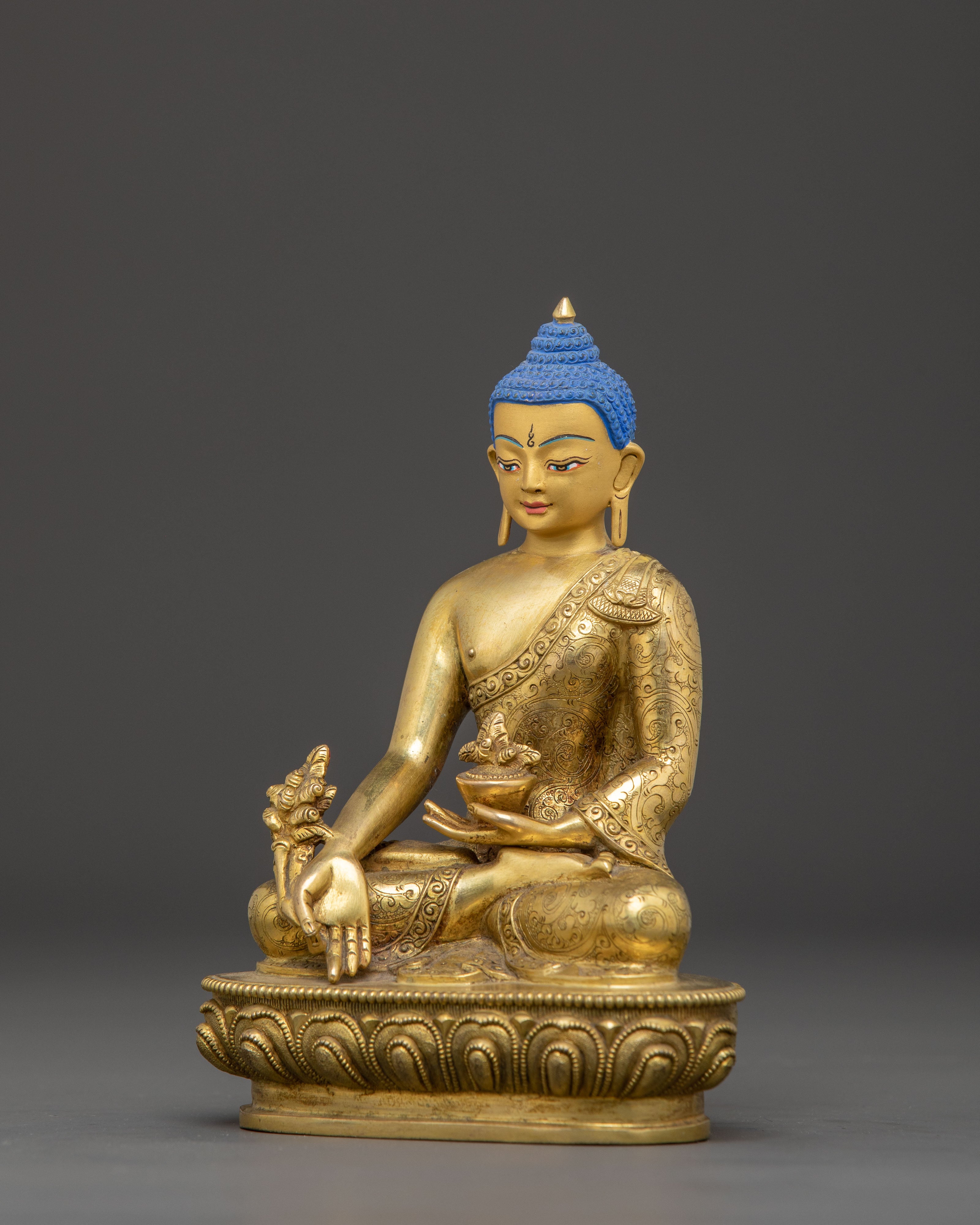 Medicine Buddha Healing Statue | Spiritual Altar Decor