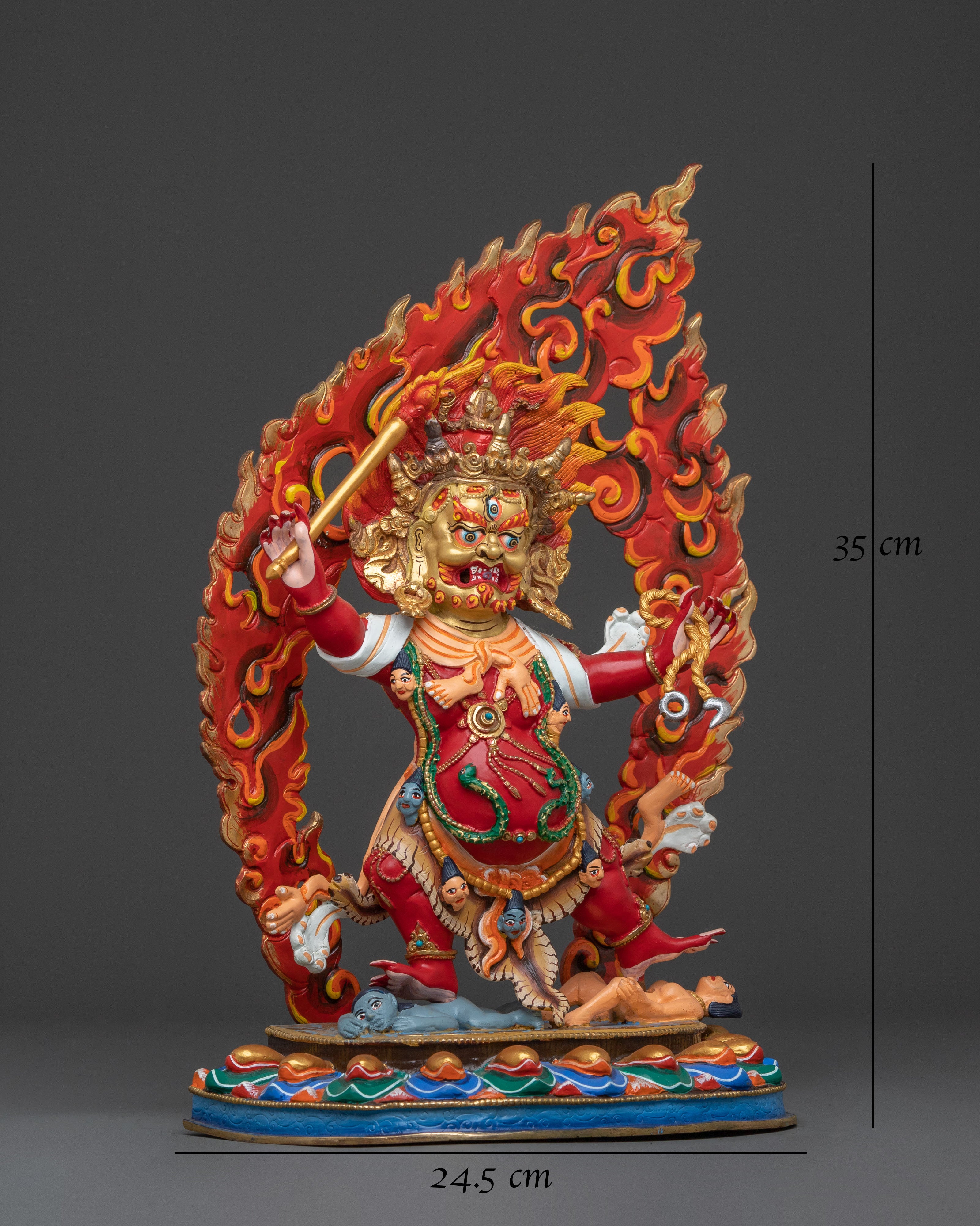 DandaPani Sacred Figure: Copper Sculpture
