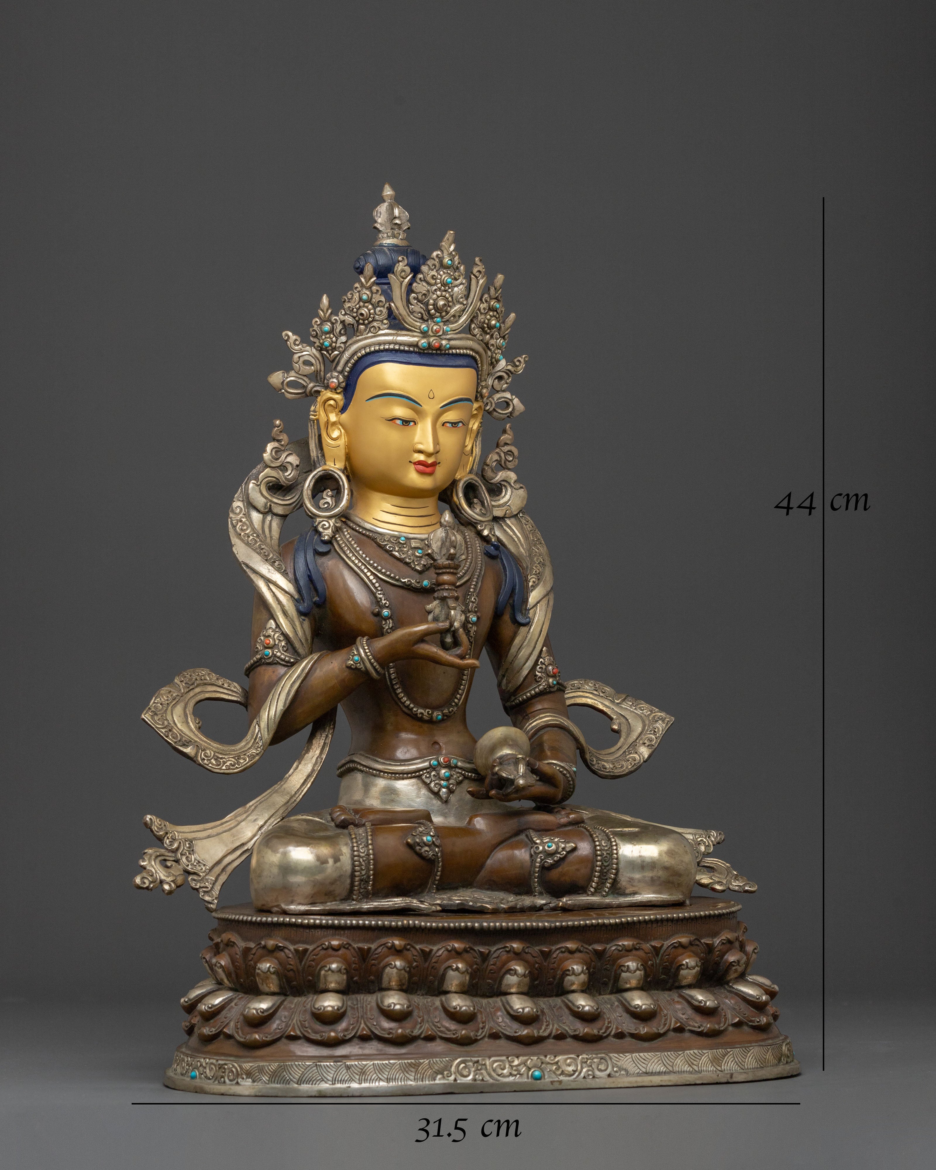 Vajrasattva Statue: Exquisite Nepalese Craftsmanship