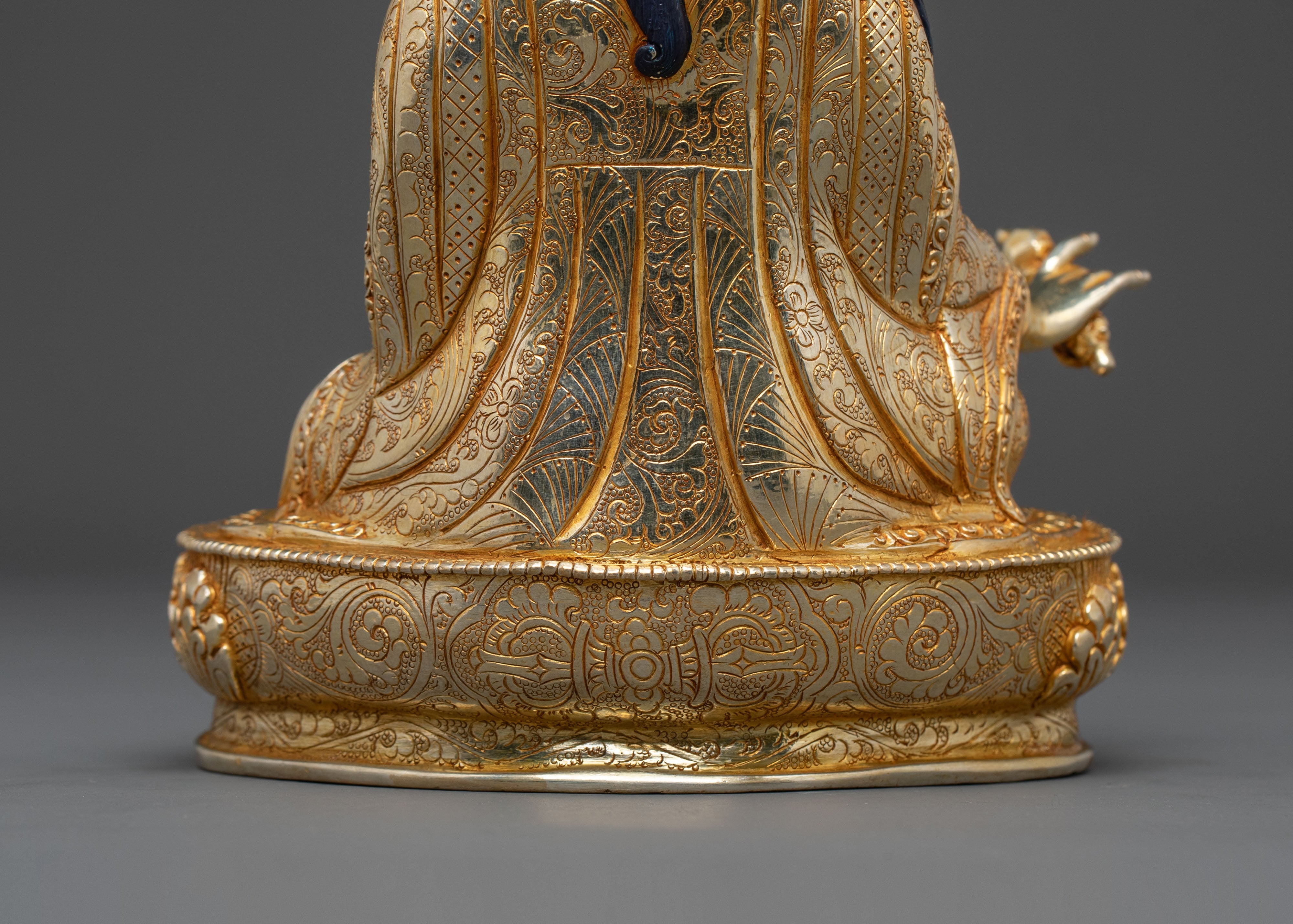 Guru Rinpoche 24K Gold Gilded Spiritual Statue