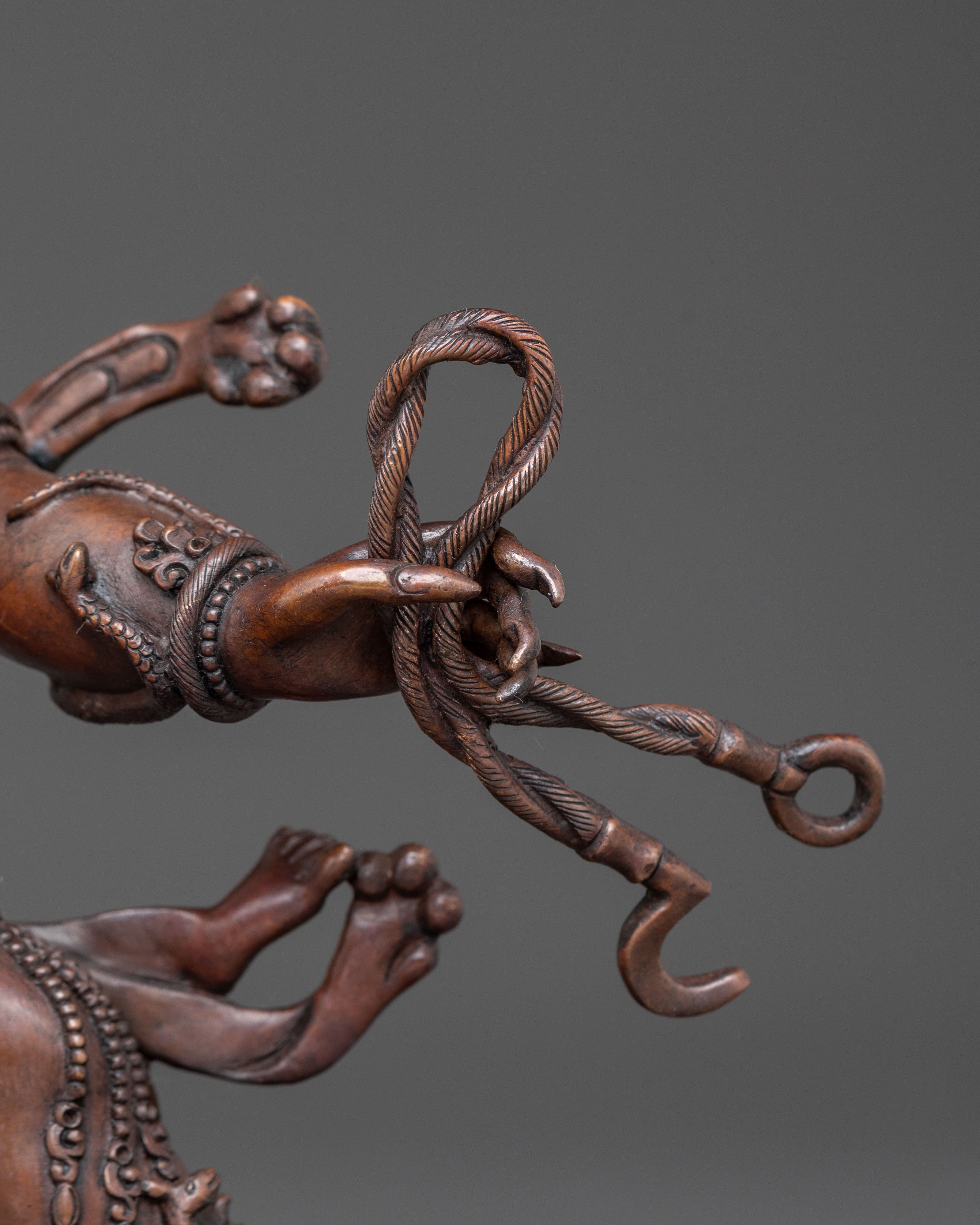 DandaPani Copper Statue - Oxidized Finish
