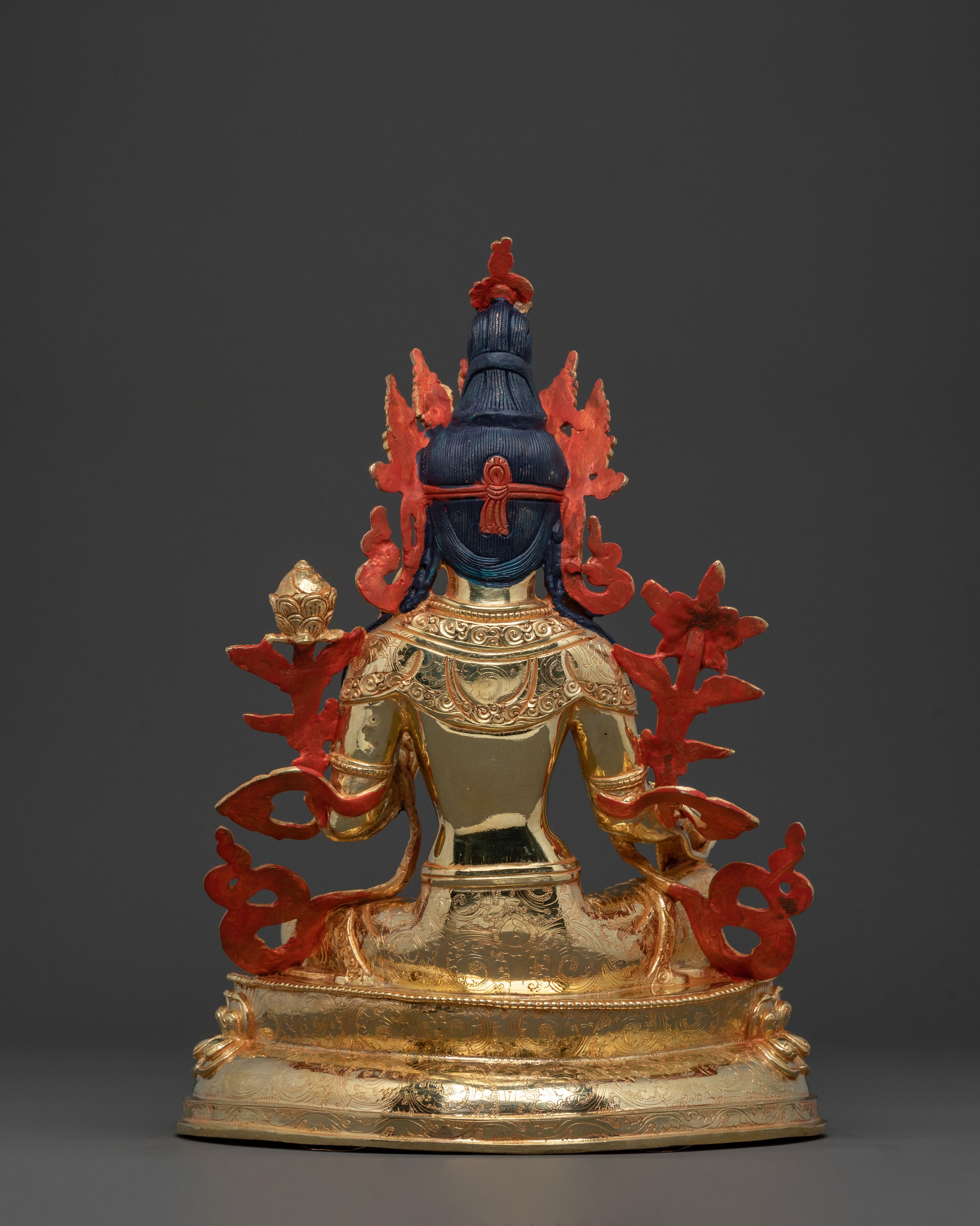 Mother Green Tara Peaceful Statue | Sacred Himalayan Buddhist Art