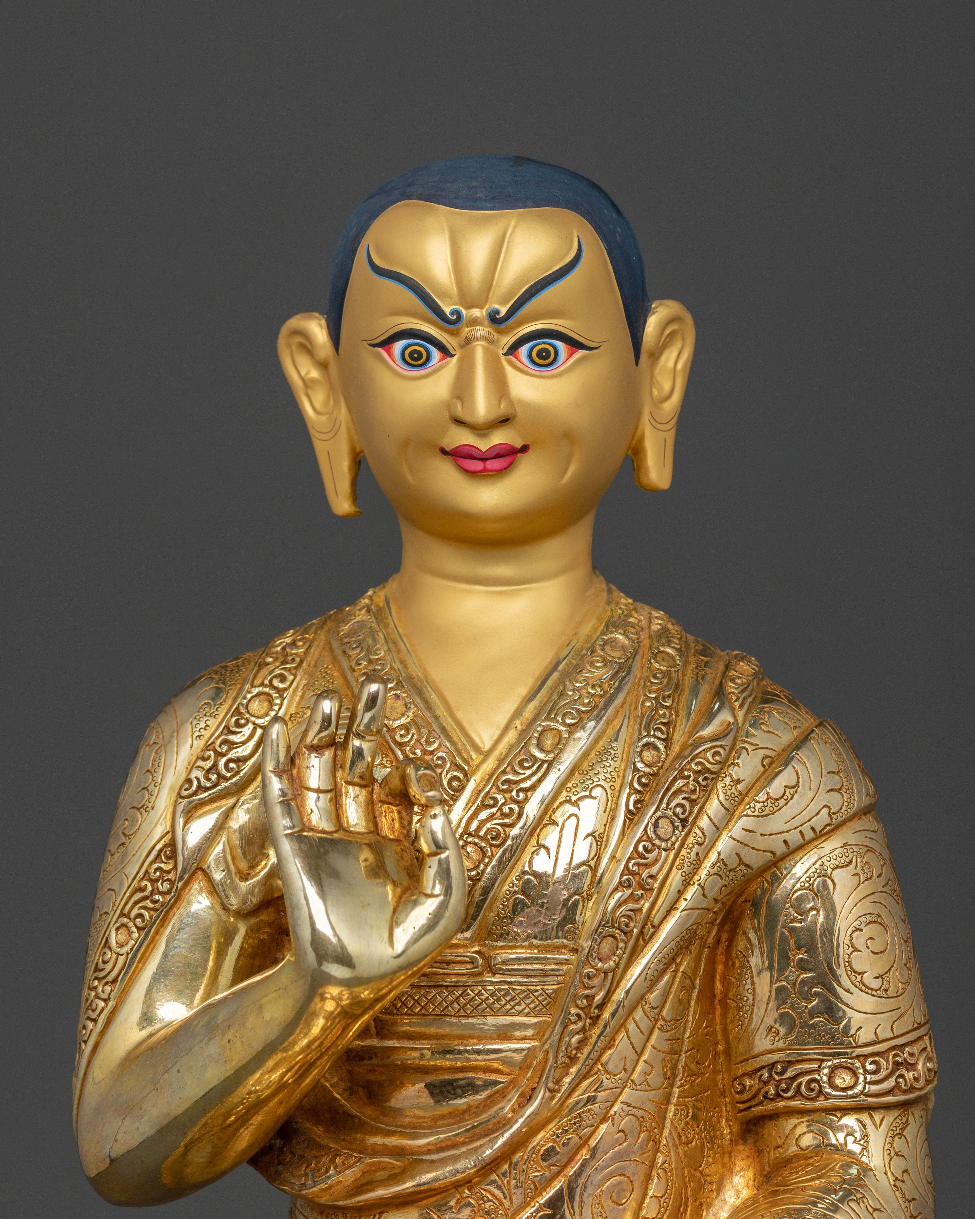 Tsongkhapa Statue with Disciples | Sacred Set