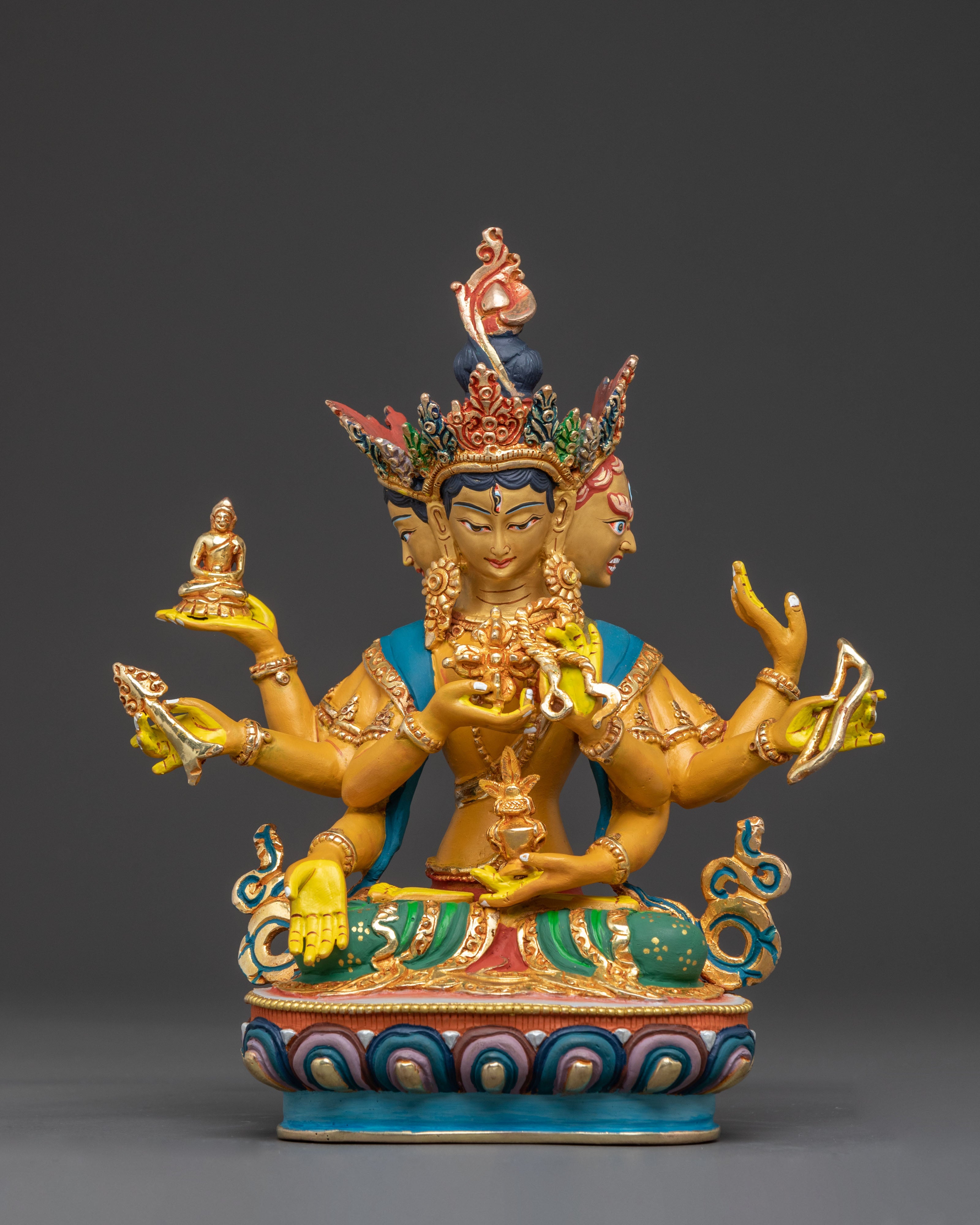 Golden Namgyalma Blessing Statue – Gilded Namgyalma Sculpture