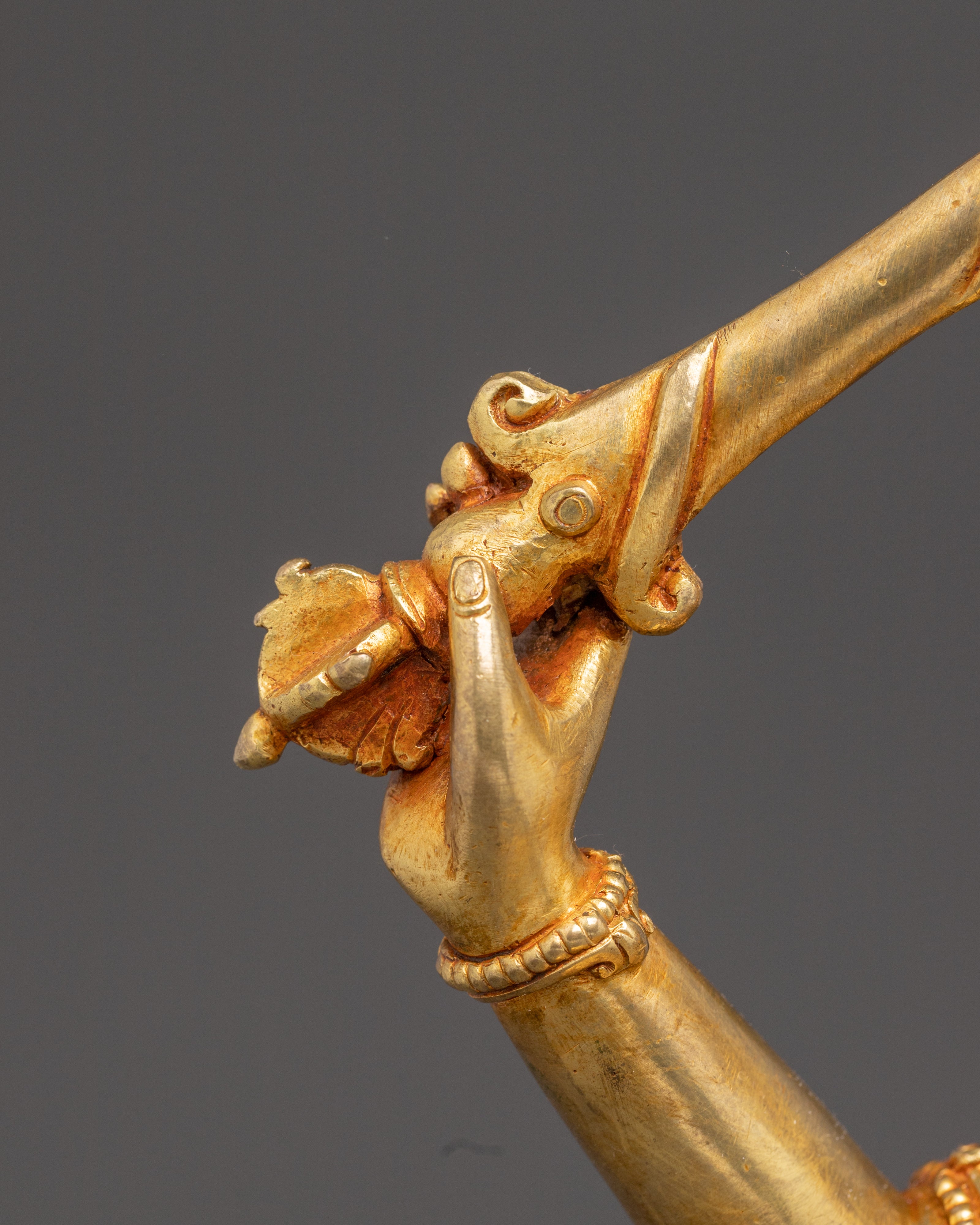 Handcrafted Radiant Statue of Manjushri | Embodiment of Supreme Wisdom