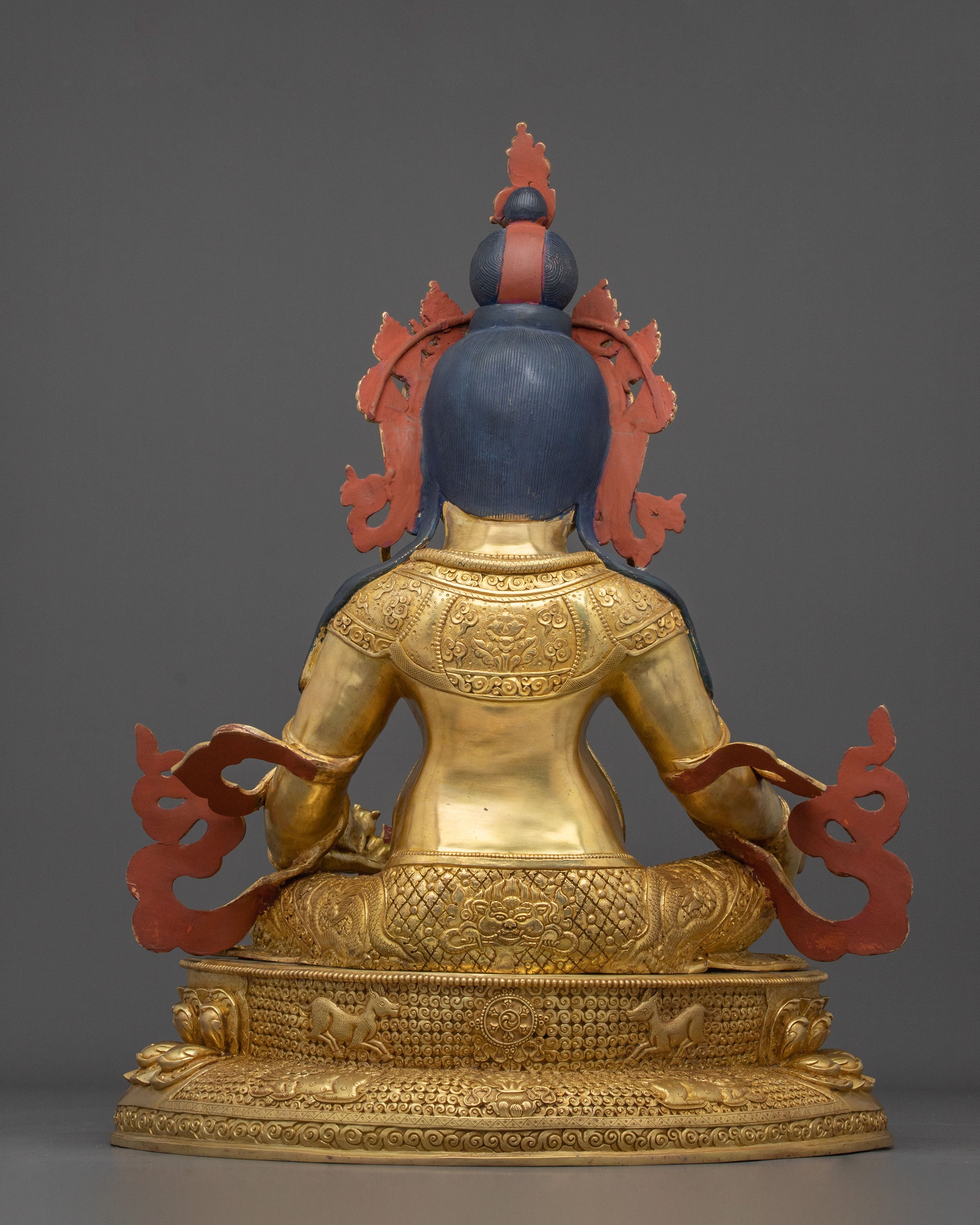 Dzambhala Sacred Statue | 24K Gold Gilded Buddhist God