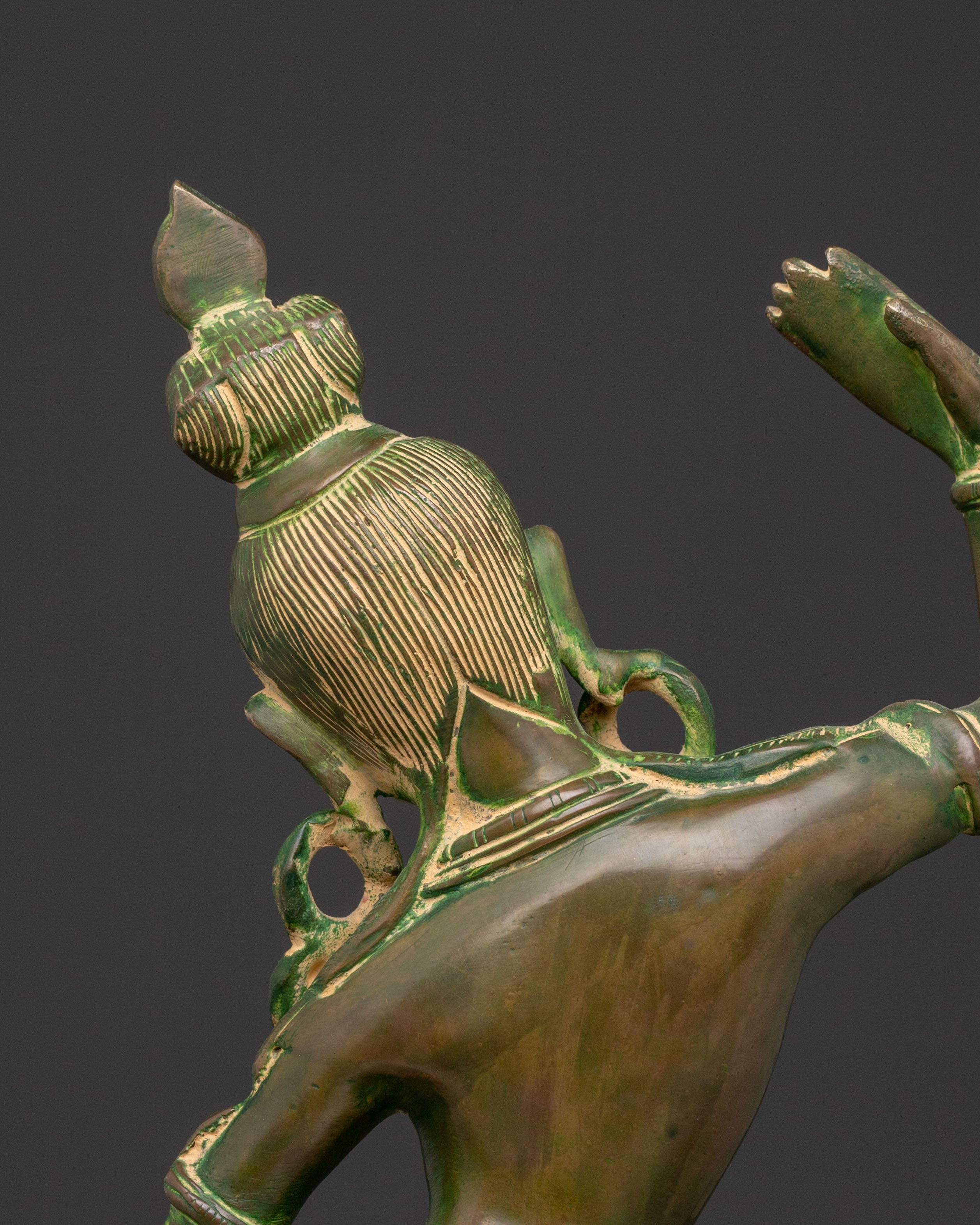 Goddess Parbati Divine Statue with Antique Finish