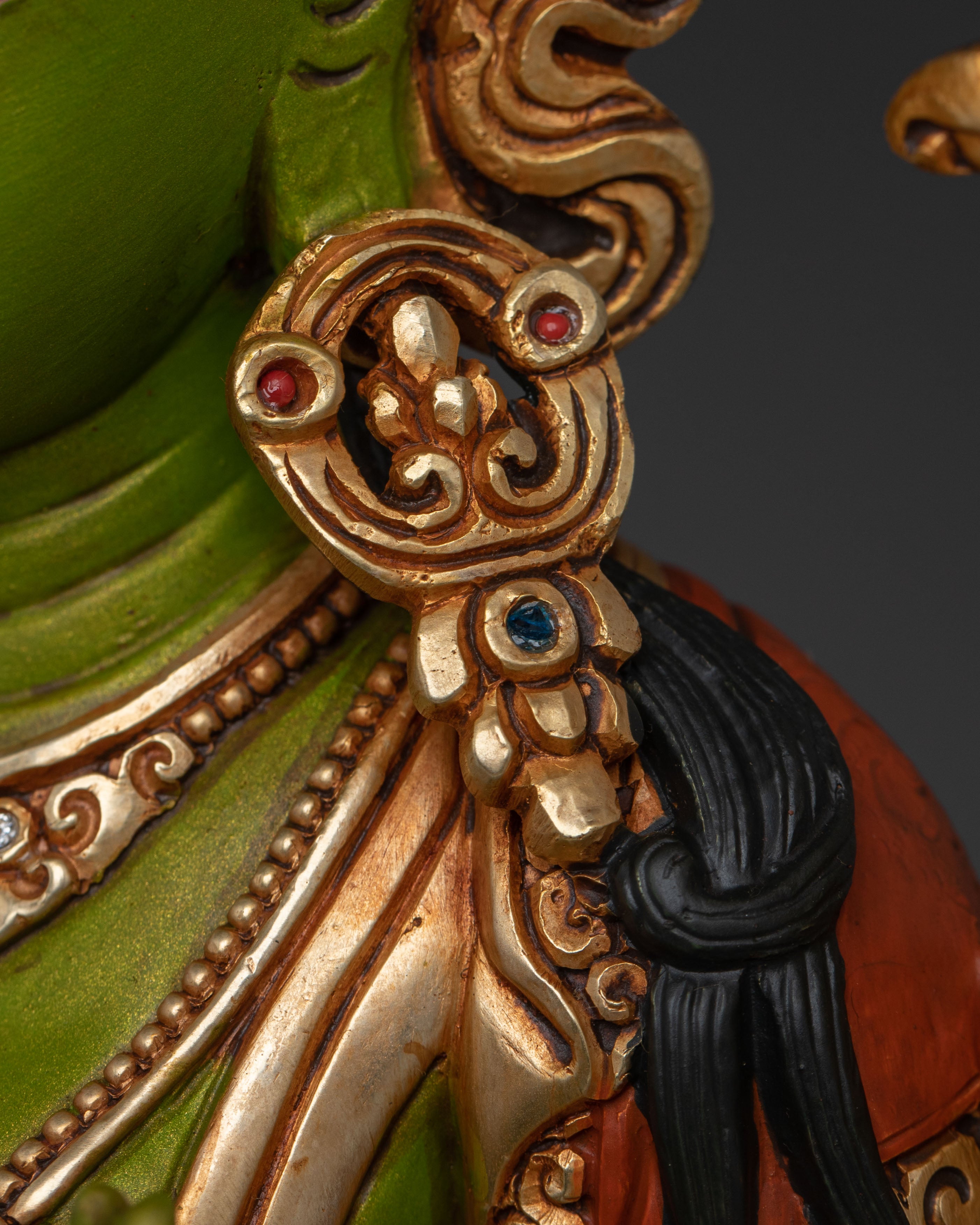 Green Tara Copper Statue | Handcrafted Serenity