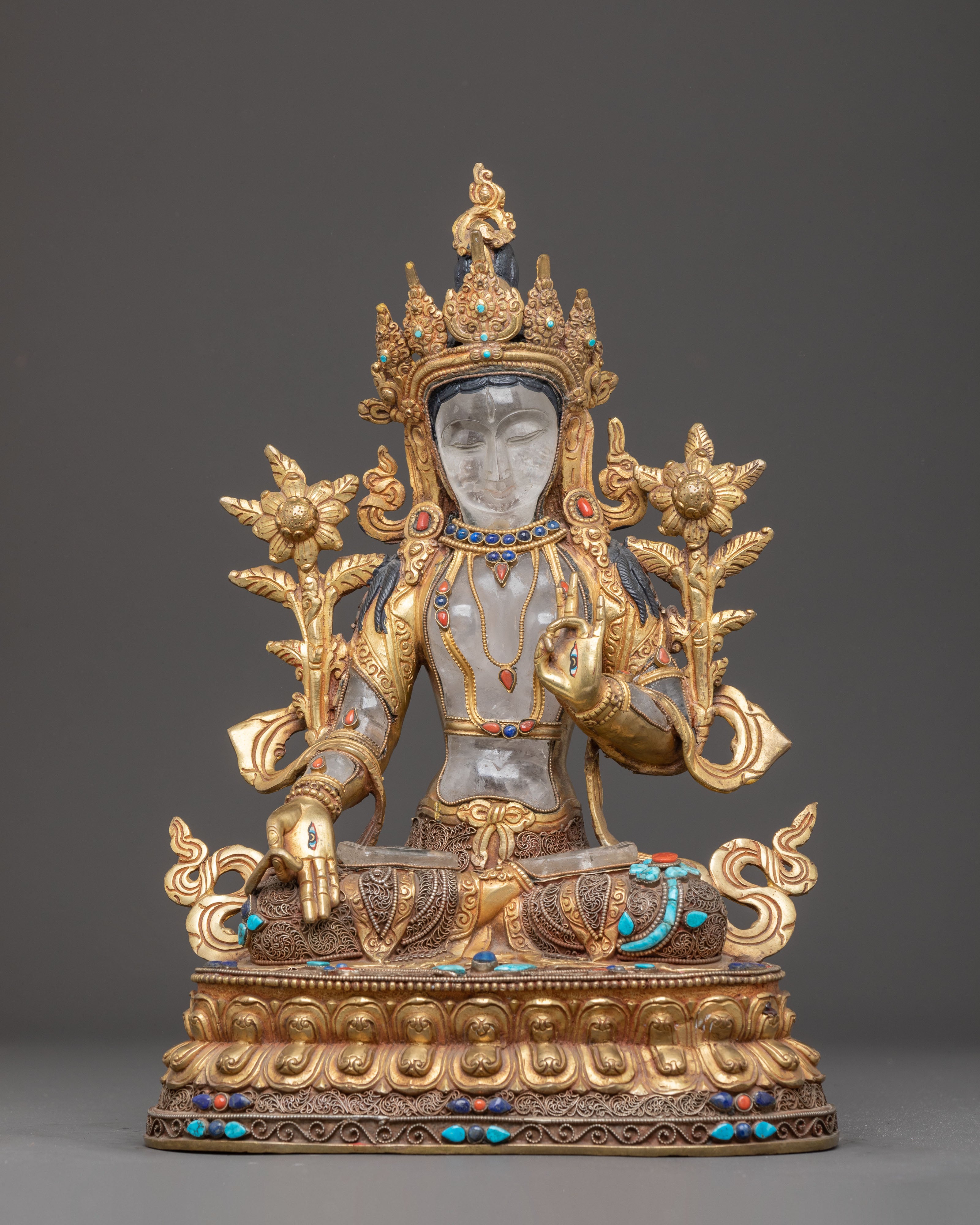 White Tara Statue: Buddhist Healing Goddess