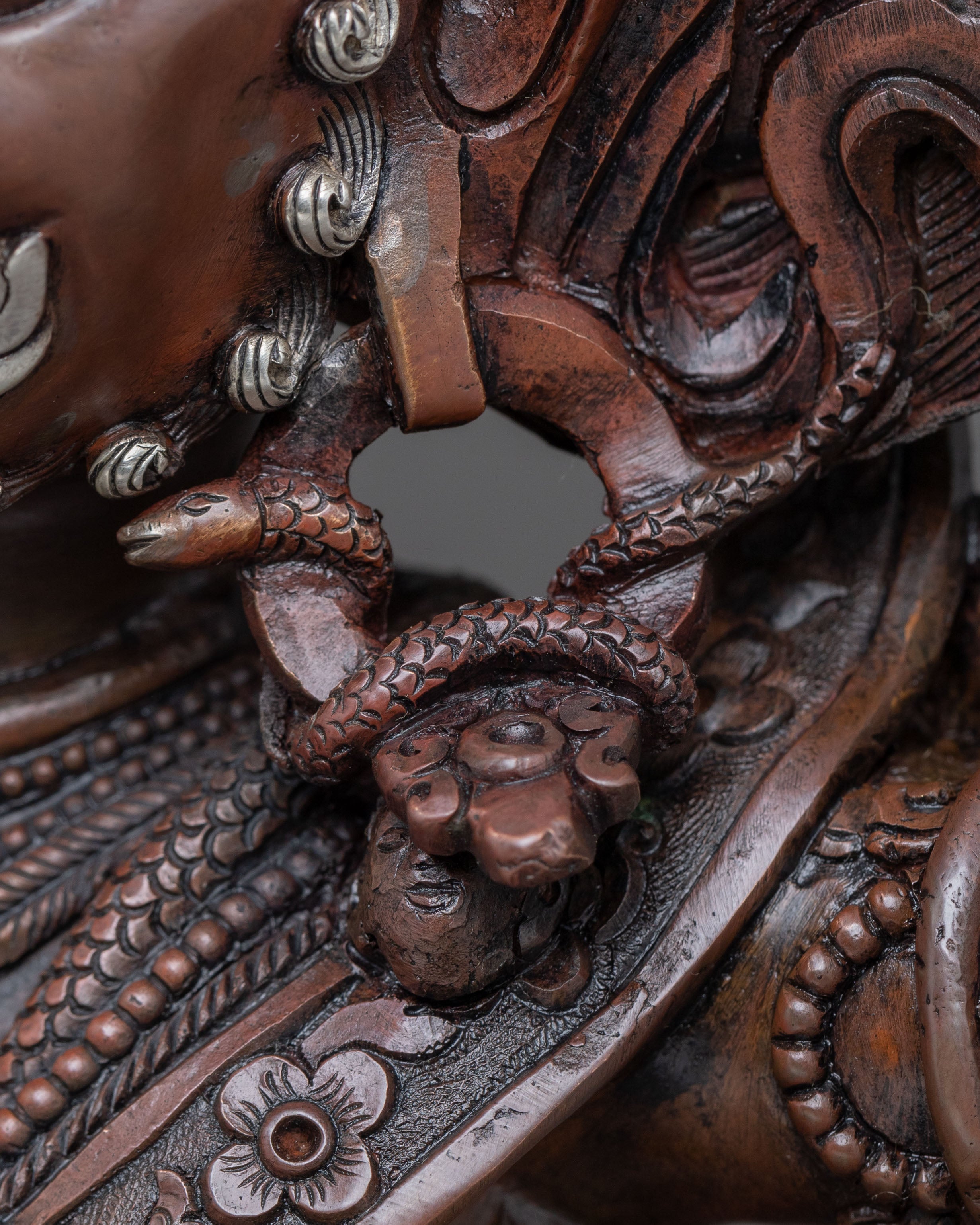 Handcrafted Six-Armed Mahakala Statue – Potent Protector Art