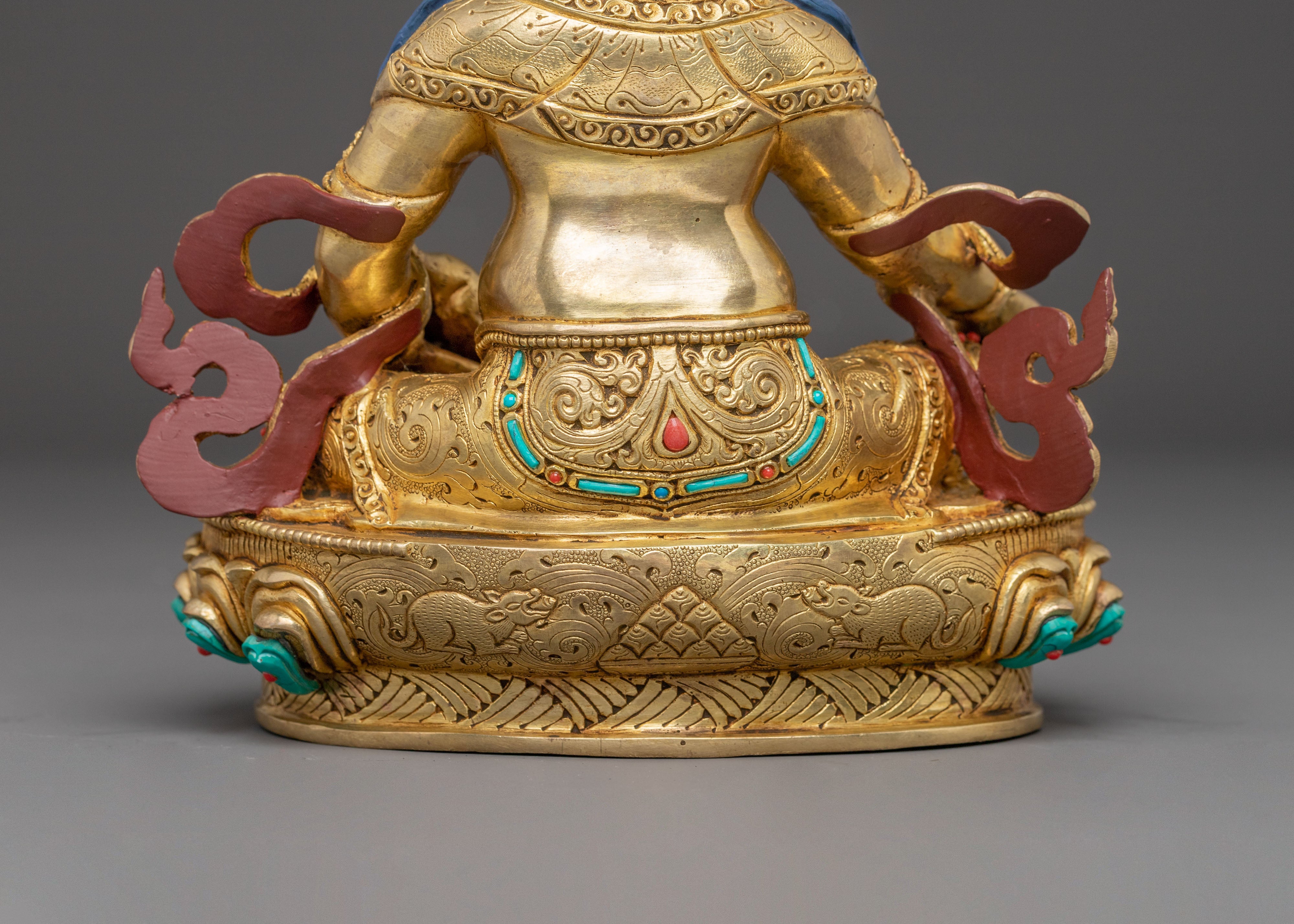 Dzambhala Copper Statue: The Wealth Deity for Altar Decor