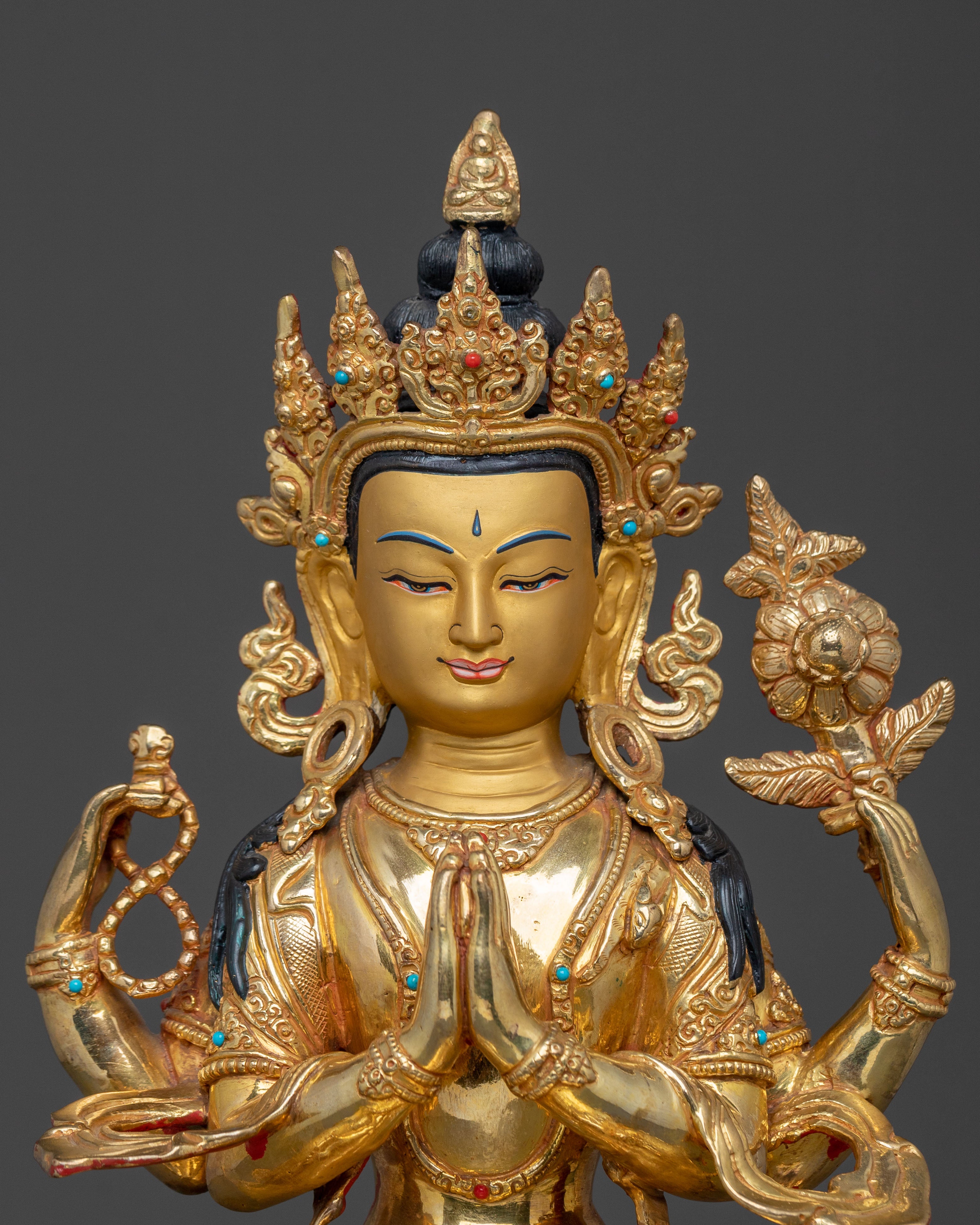 Chenrezig Spiritual Sculpture: Compassionate Protector